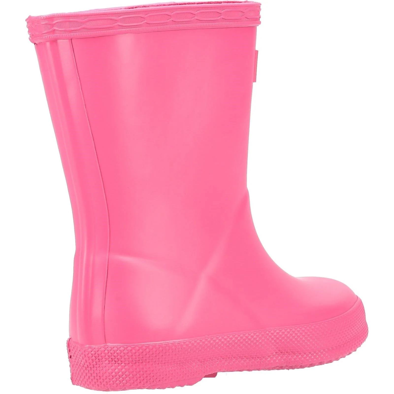 Hunter Kids First (Matte) Rubber Bright Pink Wellington Boots - Image 2