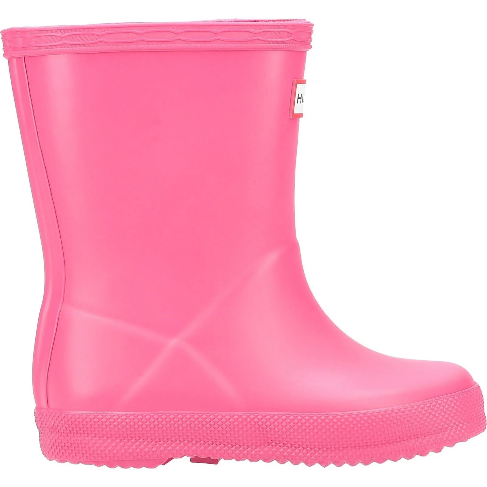 Hunter Kids First (Matte) Rubber Bright Pink Wellington Boots - Image 4