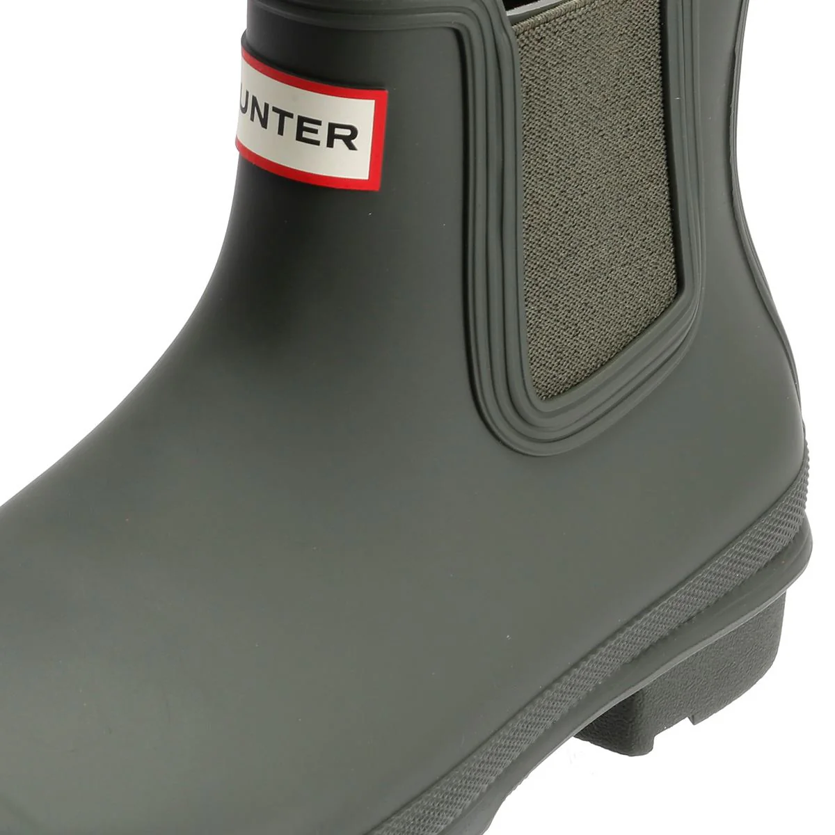 Hunter Original Chelsea Rubber Women's Dark Olive Wellington Boots - Image 7