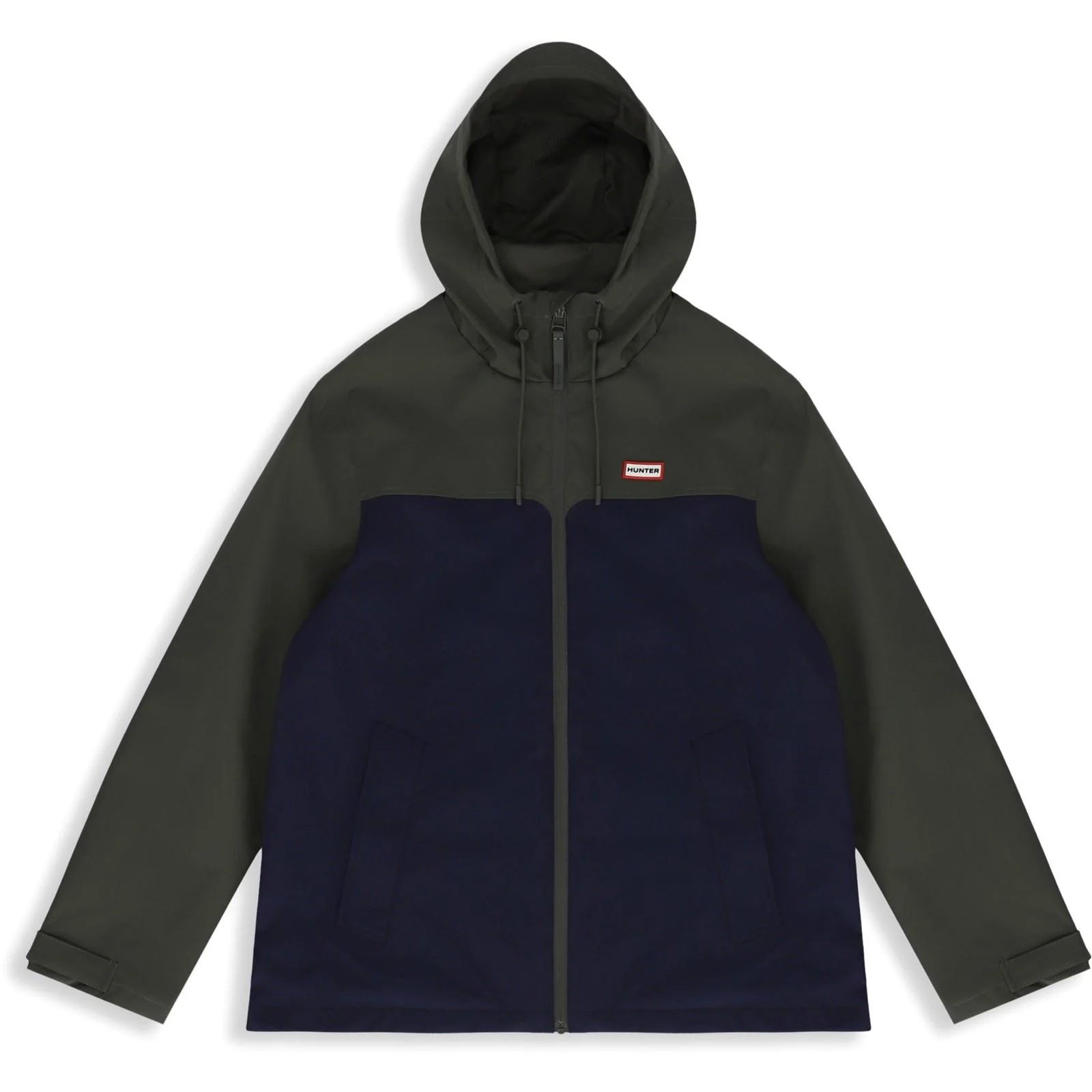 Hunter Original Mens Block Waterproof Men's Green Rain Jacket - Image 3
