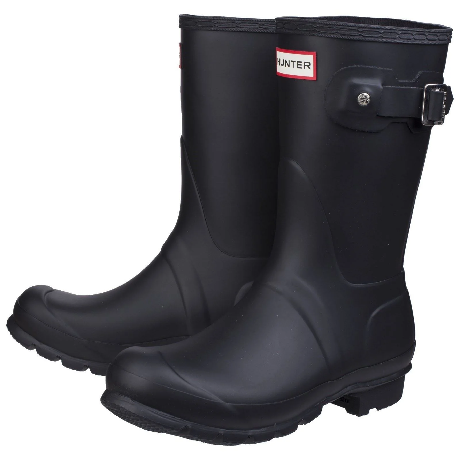 Hunter Women's Original Short Wellington Boots in Black - Image 6
