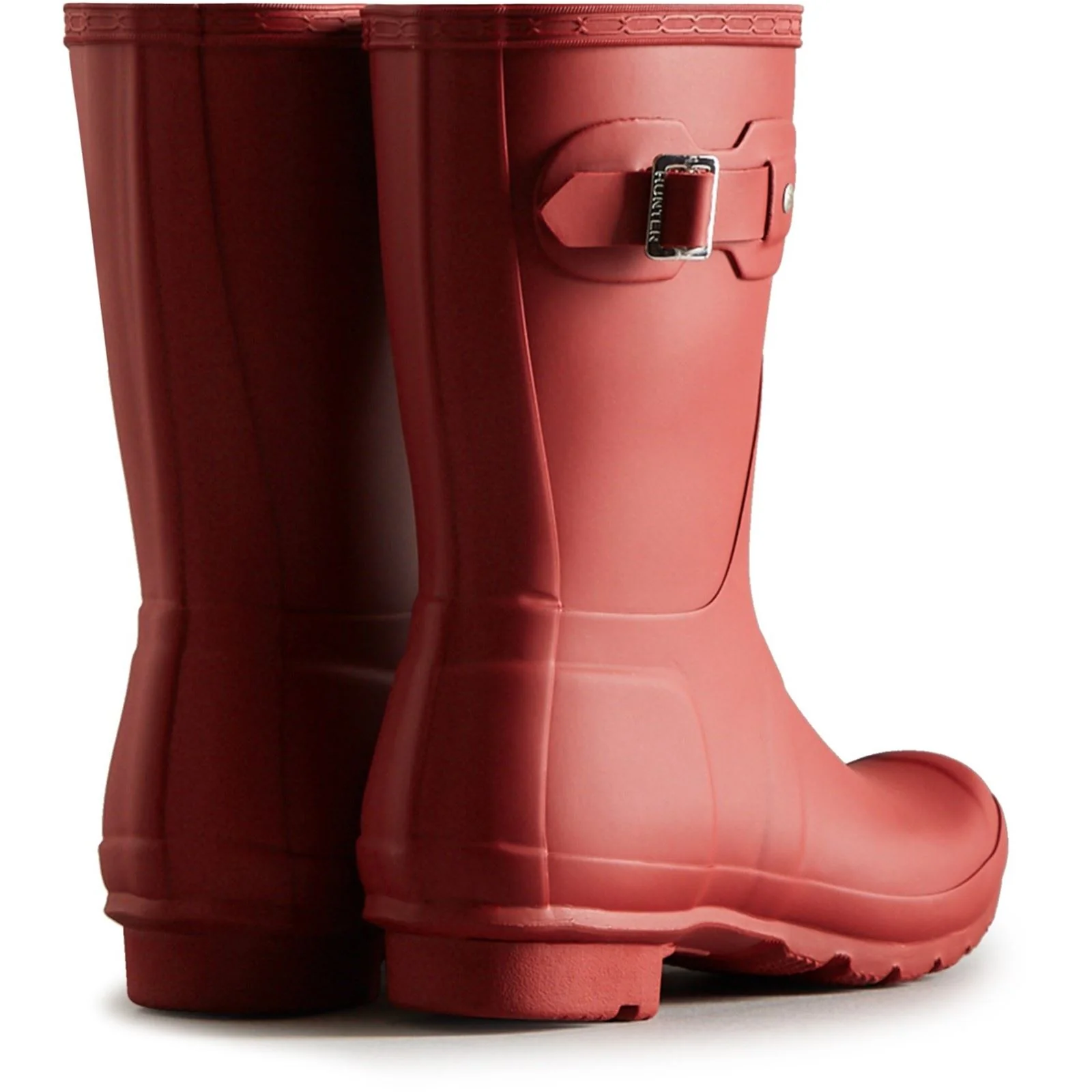 Hunter Women's Original Short Wellington Boots in Red - Image 2