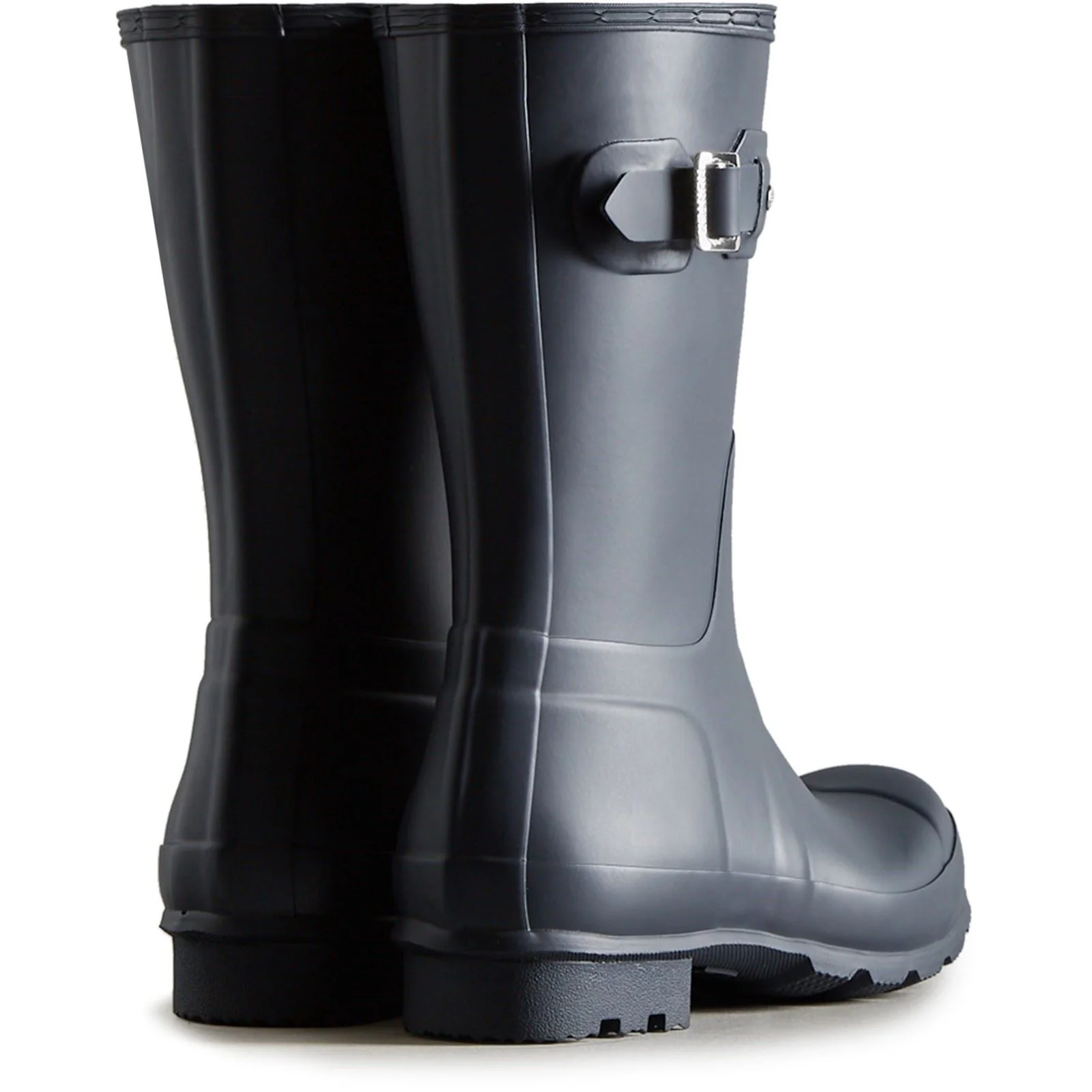 Hunter Men's Original Short Wellington Boots in Navy - Image 2