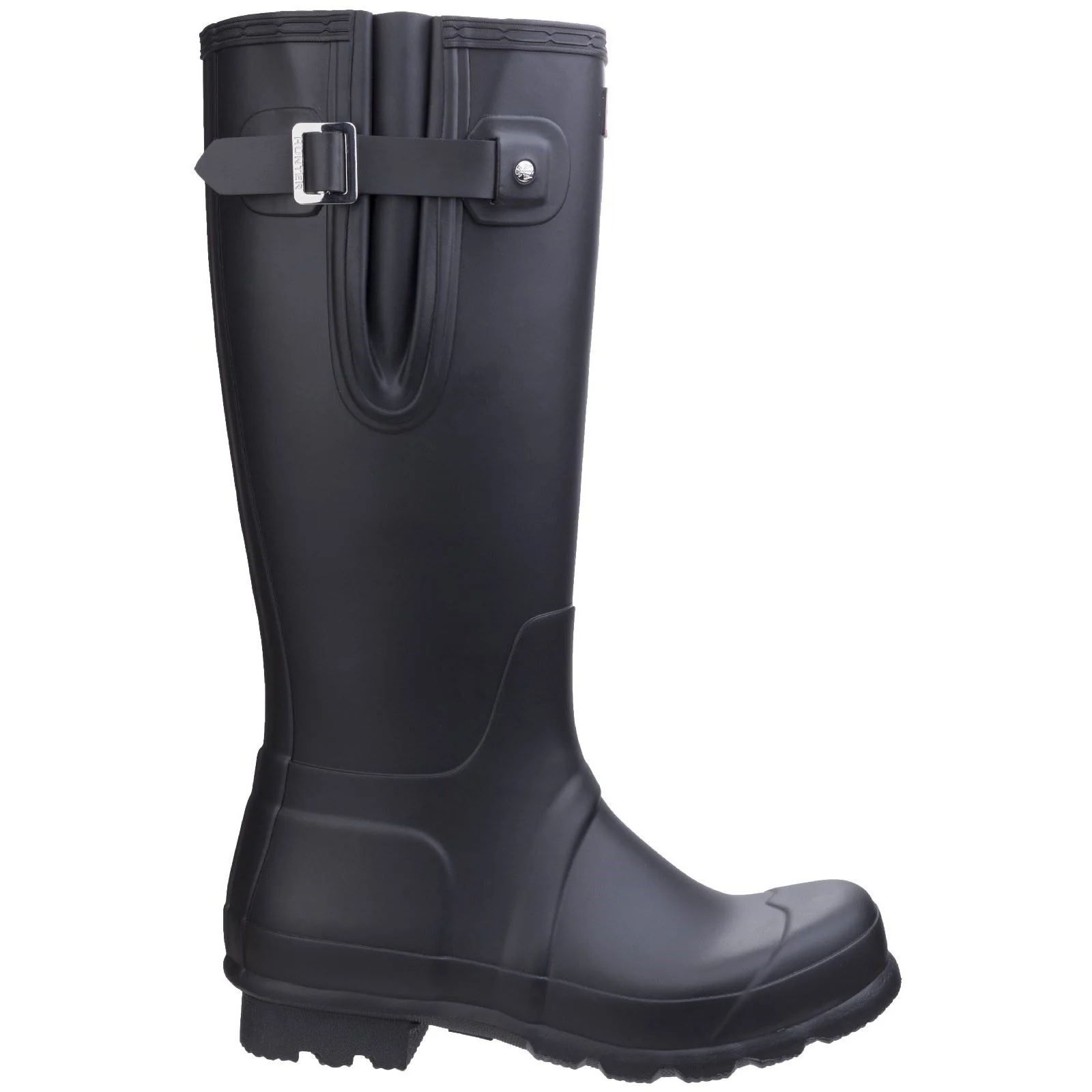 Hunter Men's Original Side Adjustable Wellington Boots in Black - Image 4