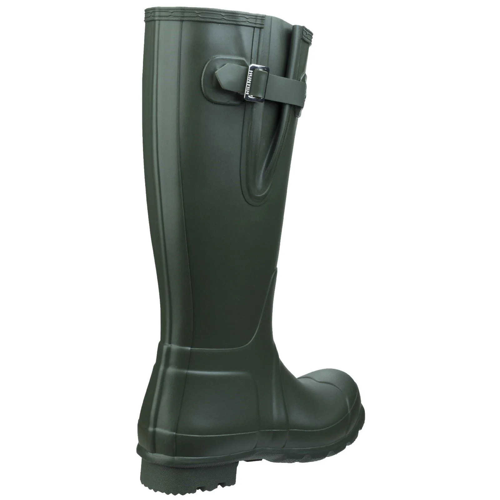 Hunter Men's Original Side Adjustable Wellington Boots in Dark Olive - Image 2
