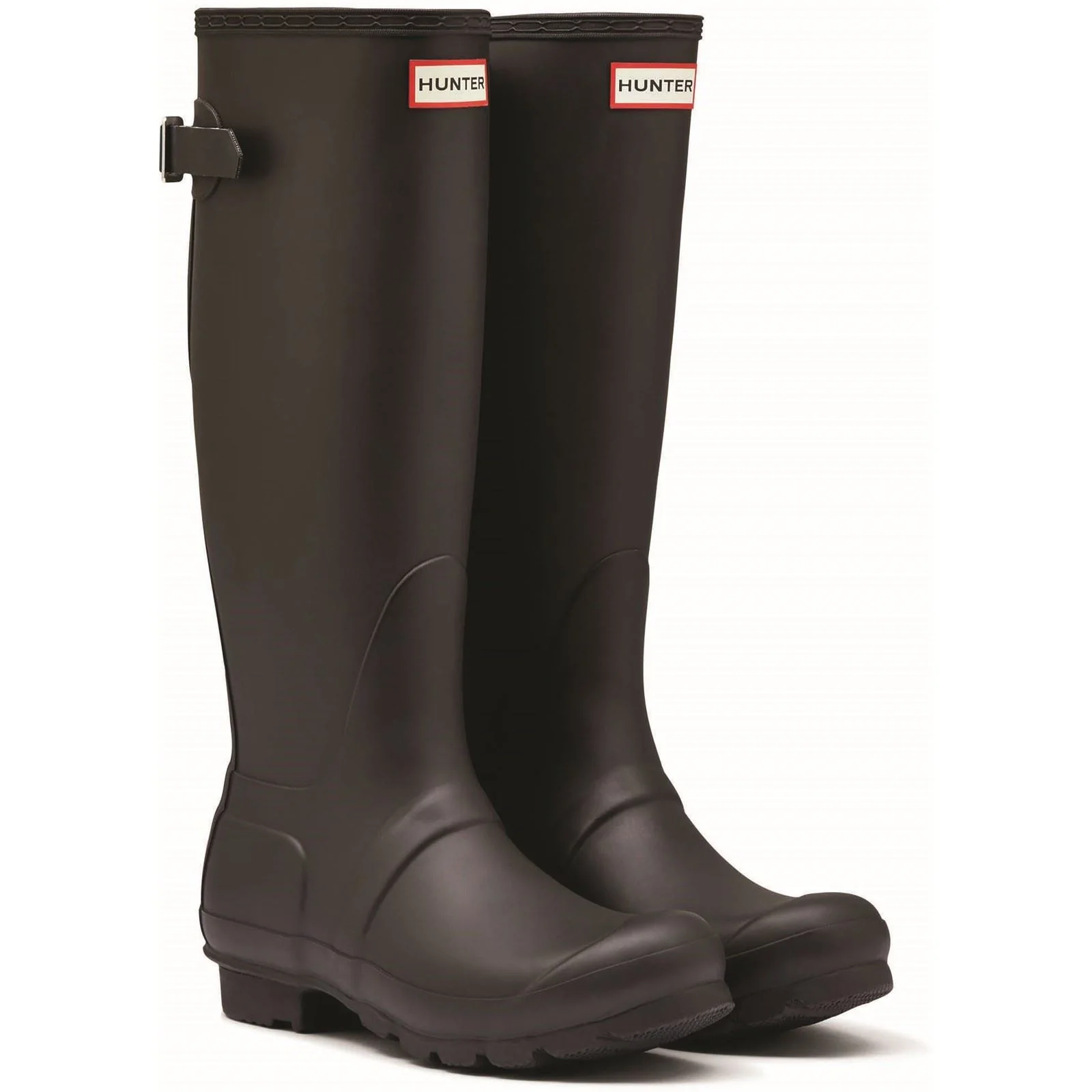 Hunter Women's Original Tall Back Adjustable Wellington Boots in Black - Image 6