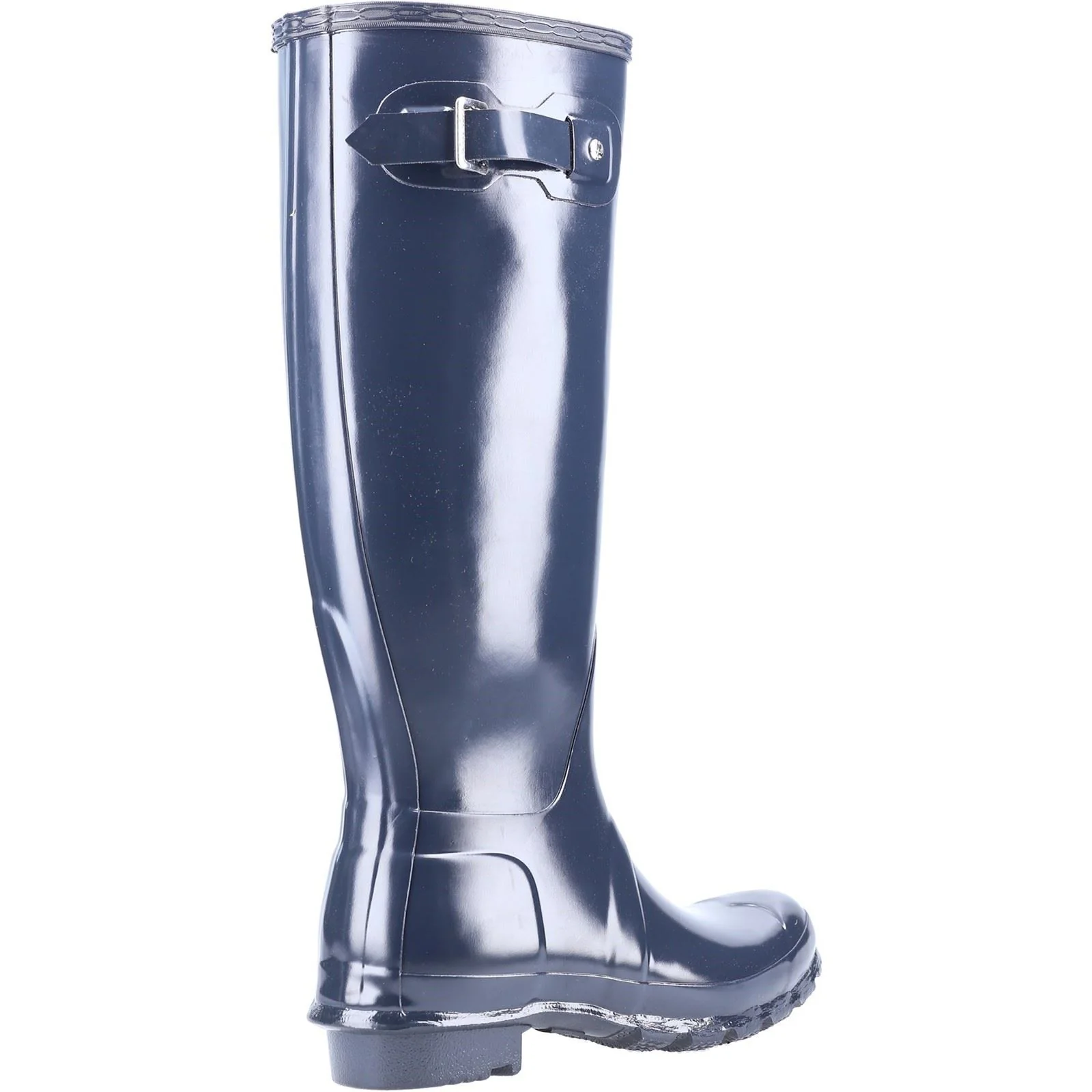Hunter Women's Original Tall Gloss Wellington Boots in Navy - Image 2
