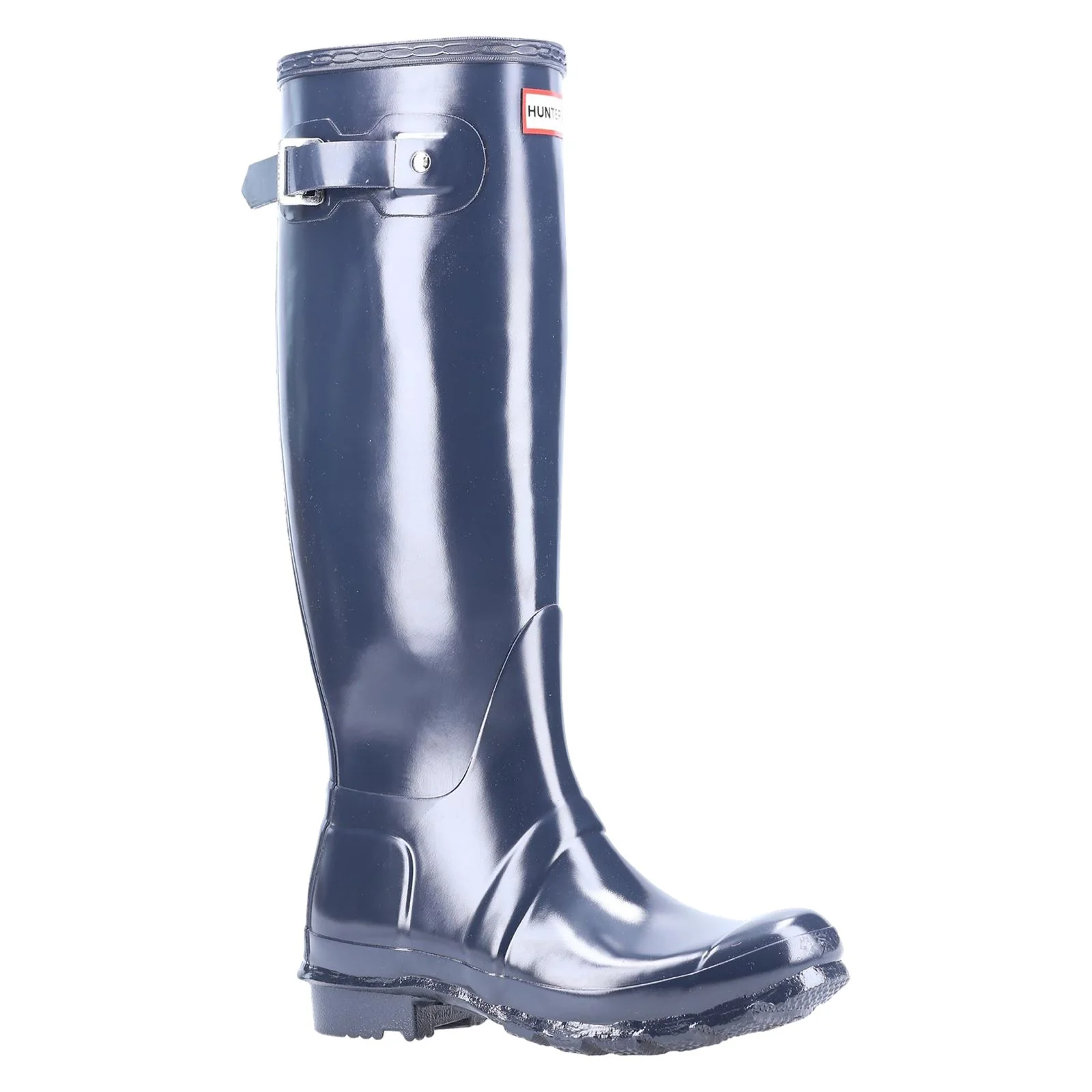 Hunter Women's Original Tall Gloss Wellington Boots in Navy - Image 7