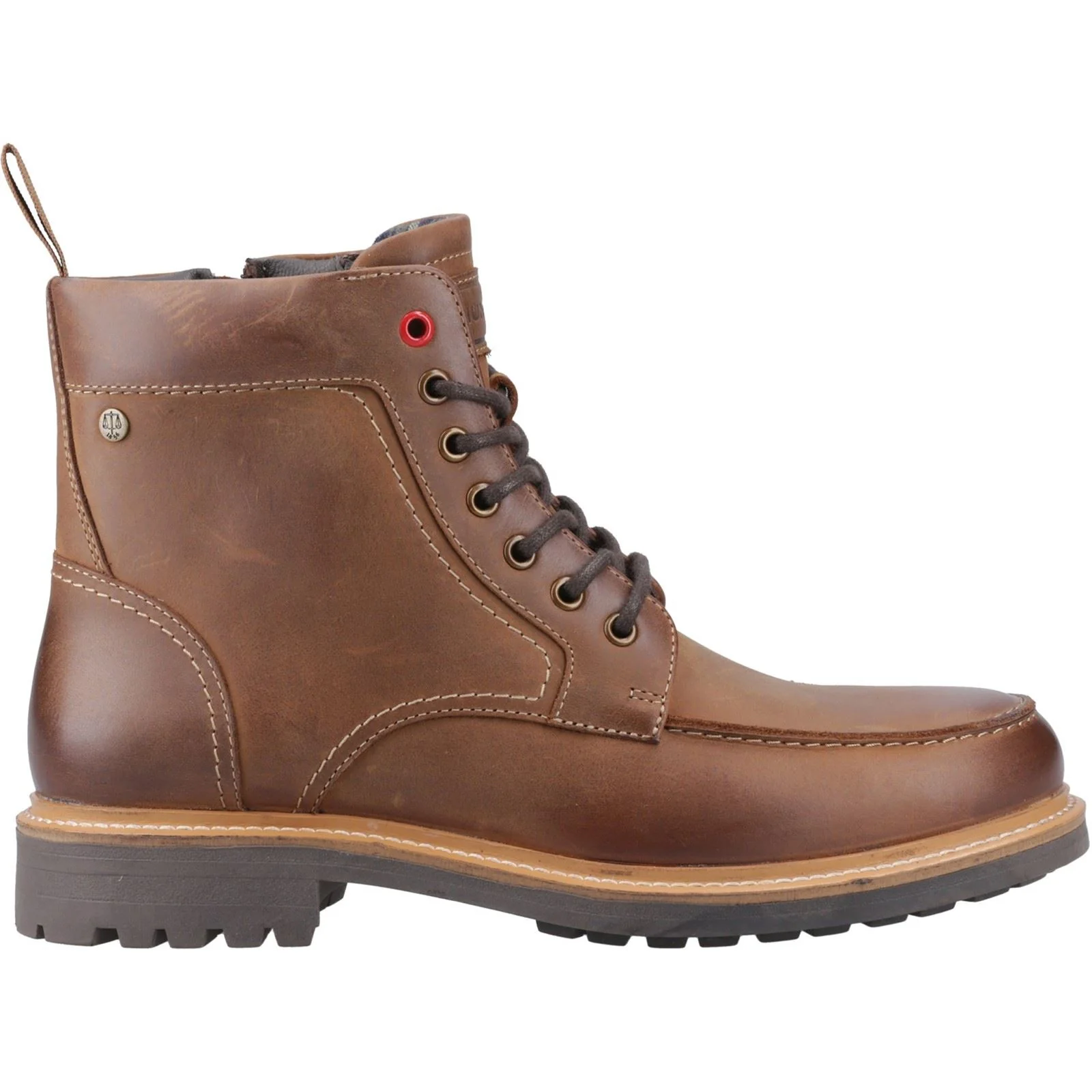 Hunter Shaws Ankle Boot Leather Men's Dark Tan Ankle Boots - Image 5