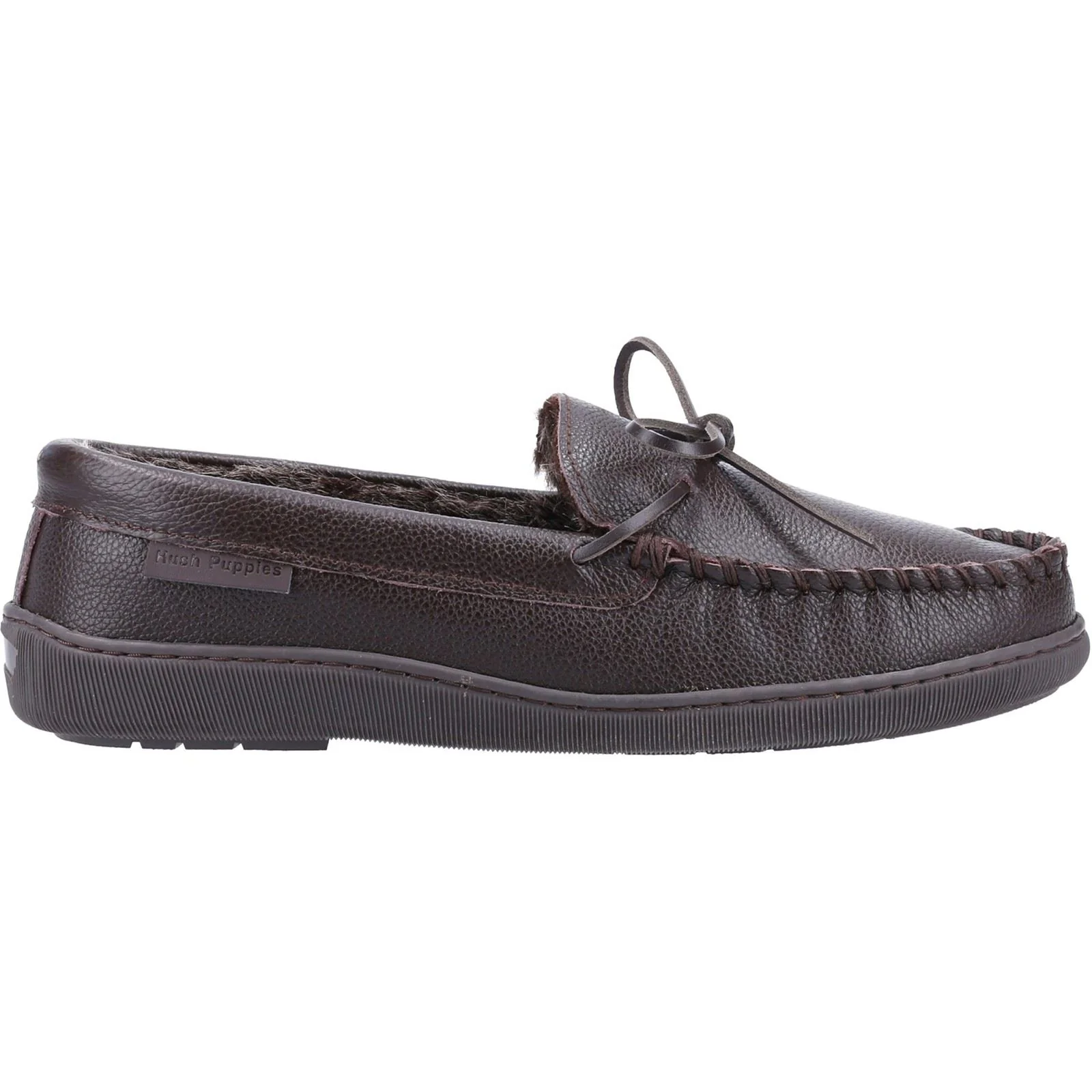 Hush Puppies Men's Ace Leather Slipper in Brown - Image 4