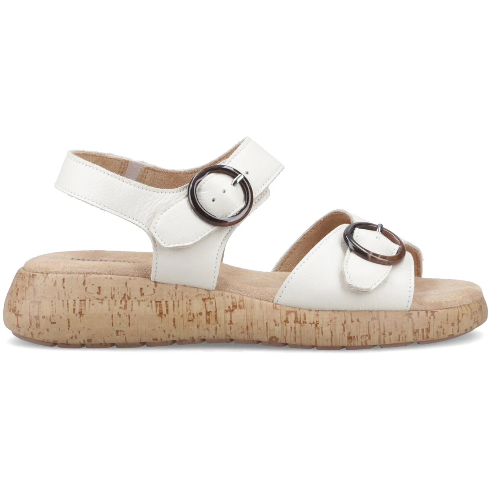 Hush Puppies Alison Leather Women's Cream Sandals - Image 5