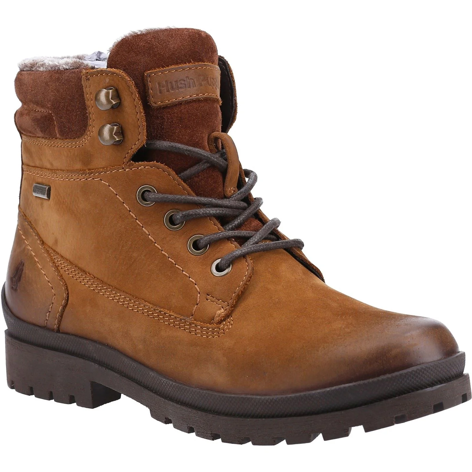 Hush Puppies Women's Annay Mid Boots in Camel