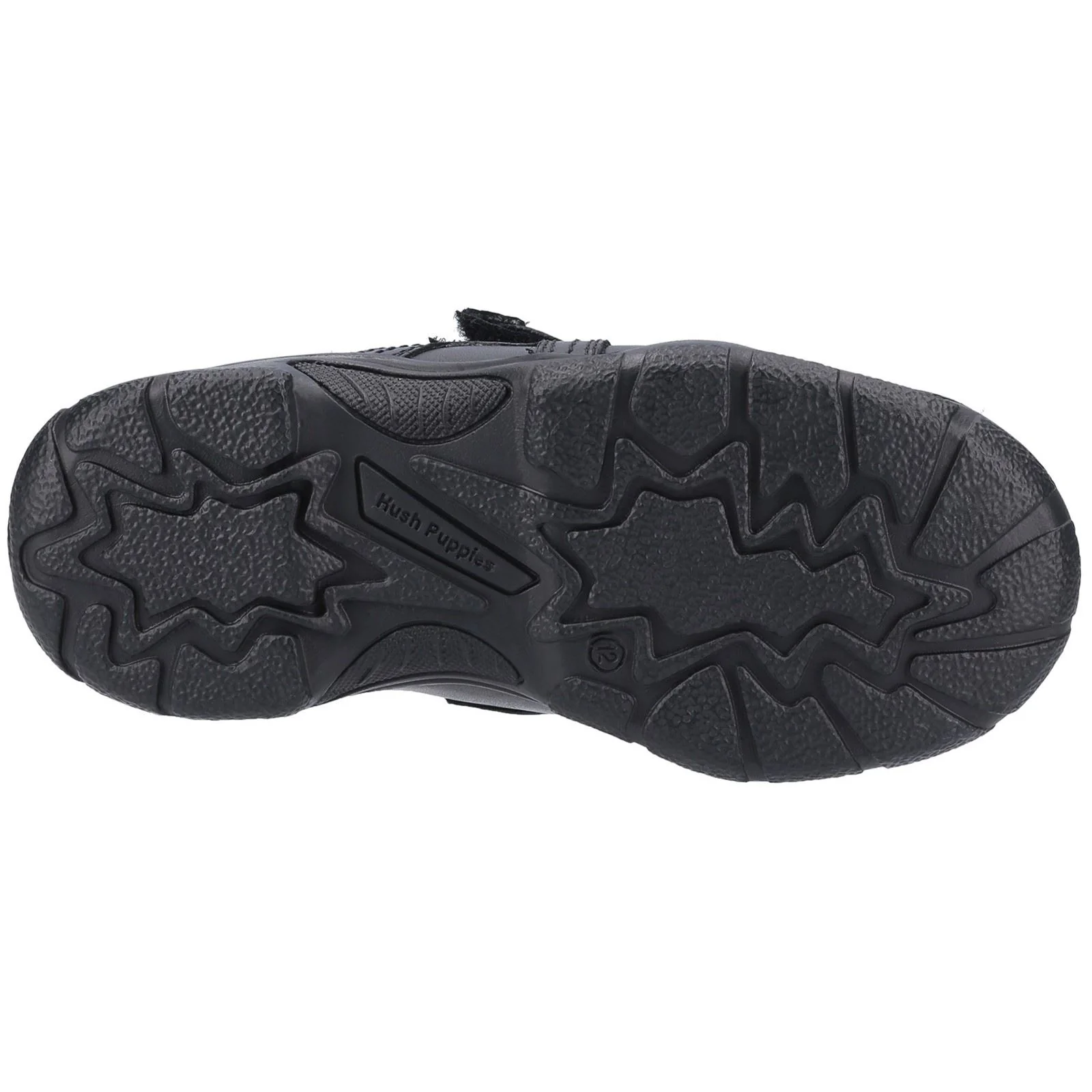 Hush Puppies Arlo Junior Boys Black Leather Shoes - Image 3
