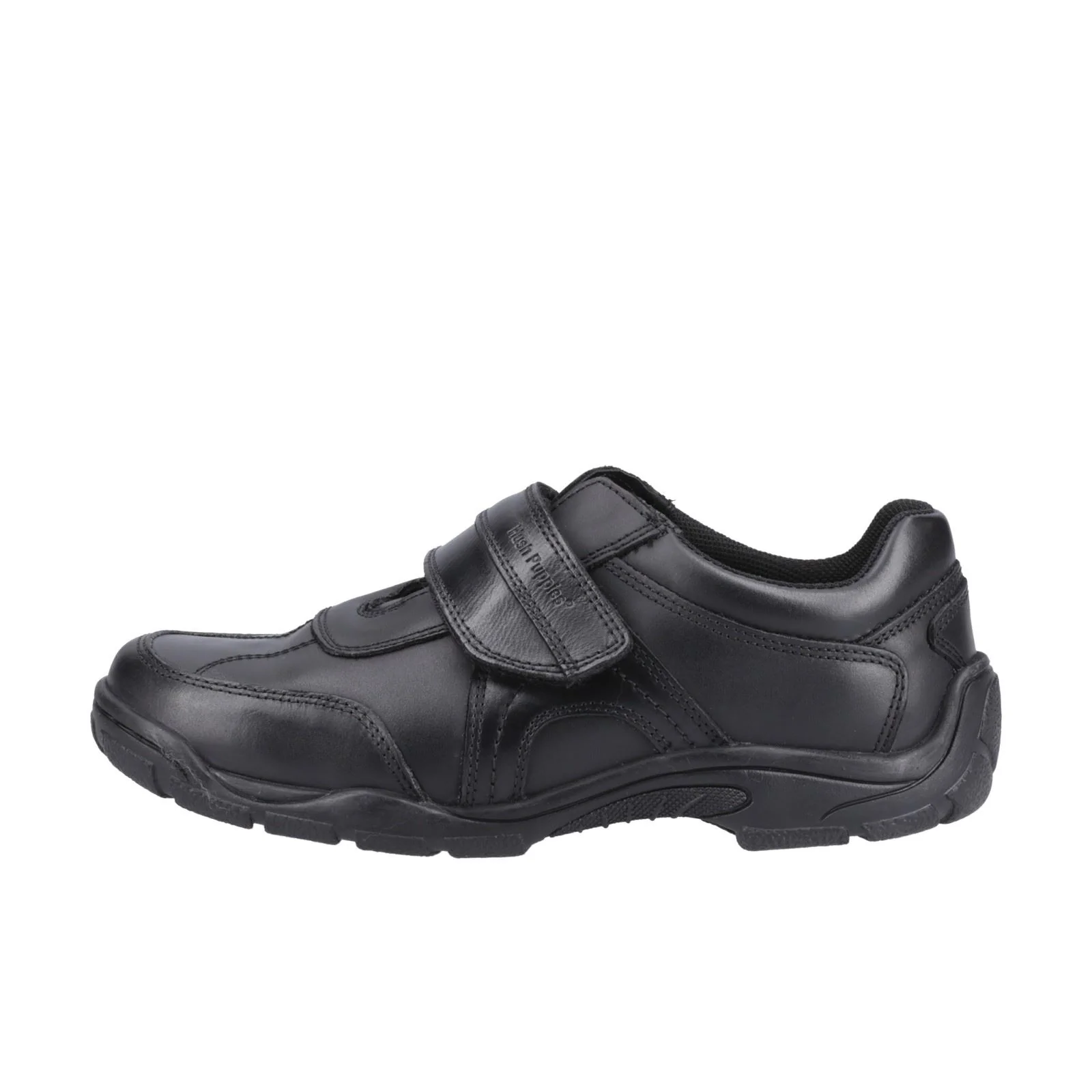 Hush Puppies Arlo Youth Boys Black Leather Shoes - Image 5