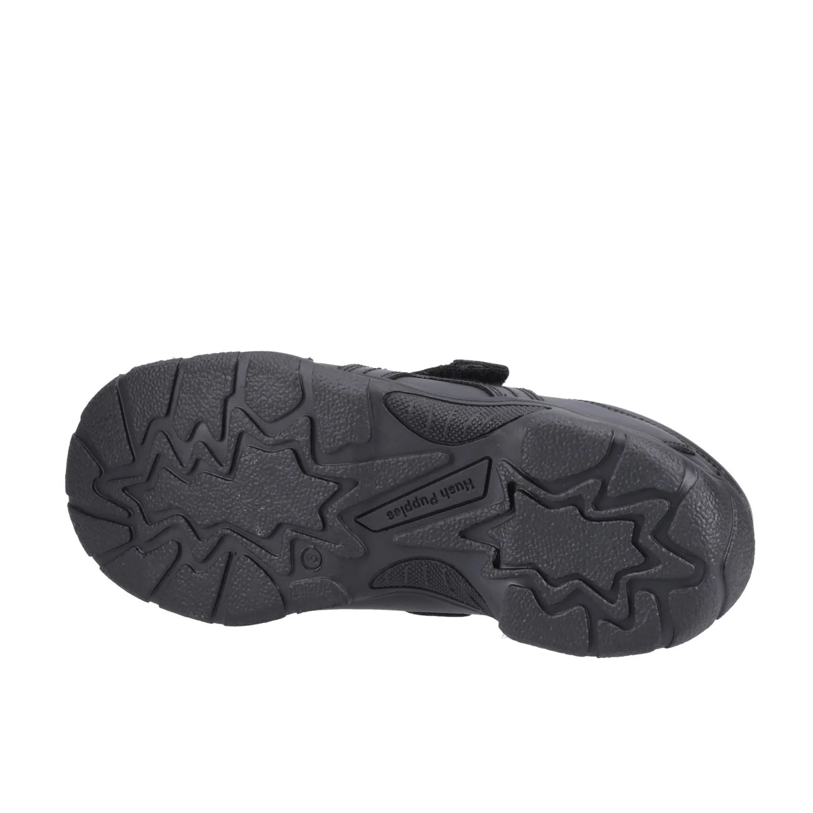 Hush Puppies Arlo Youth Boys Black Leather Shoes - Image 6