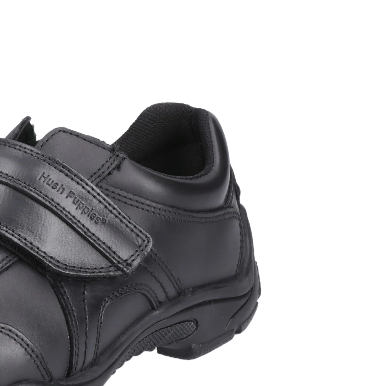 Hush Puppies Arlo Youth Boys Black Leather Shoes - Image 8