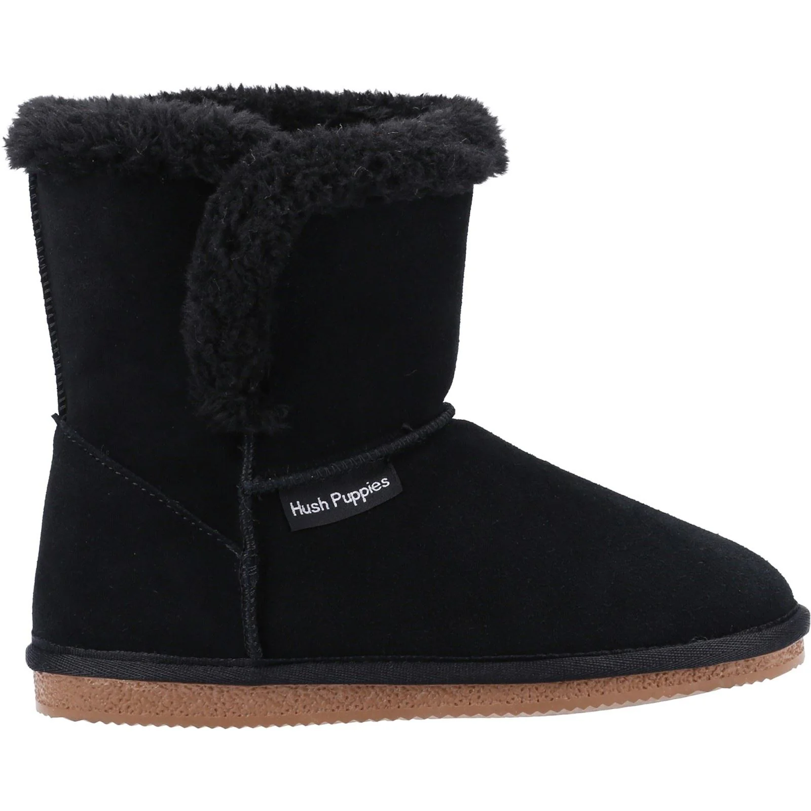 Hush Puppies Women's Ashleigh Slipper Bootie in Black - Image 4