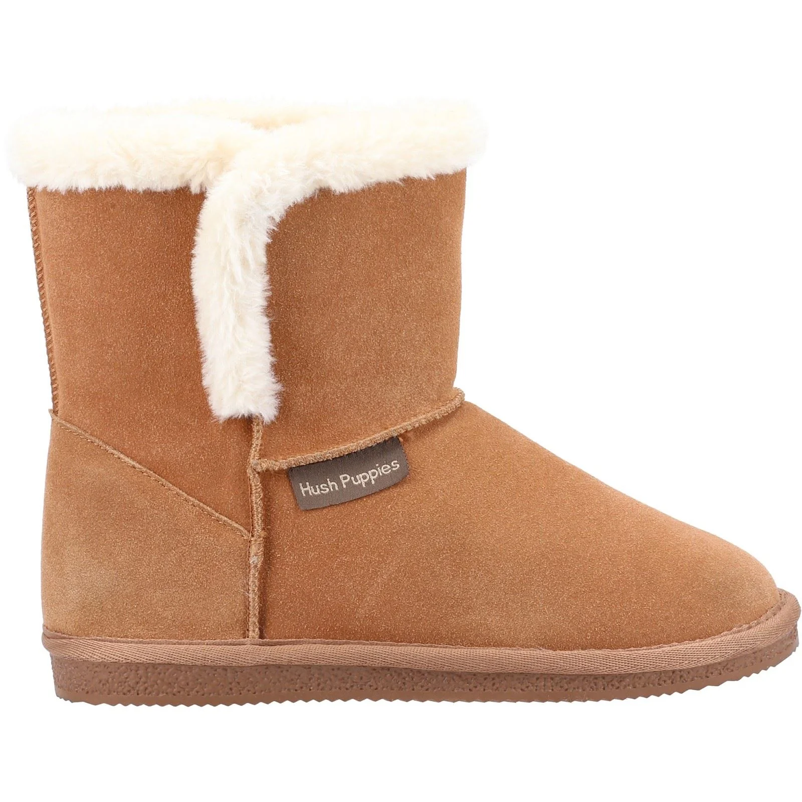 Hush Puppies Women's Ashleigh Slipper Bootie in Tan - Image 4