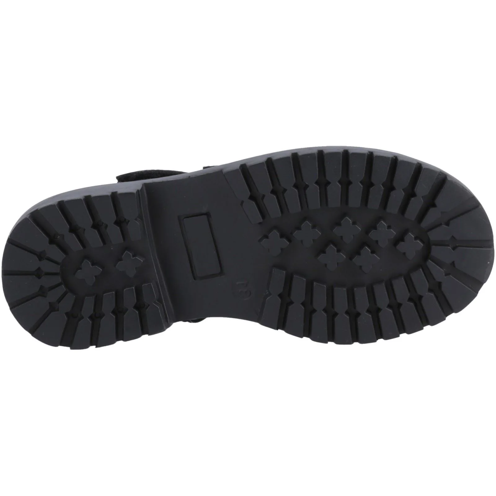Hush Puppies Astrid Bow Patent Leather Junior Black Shoes - Image 3