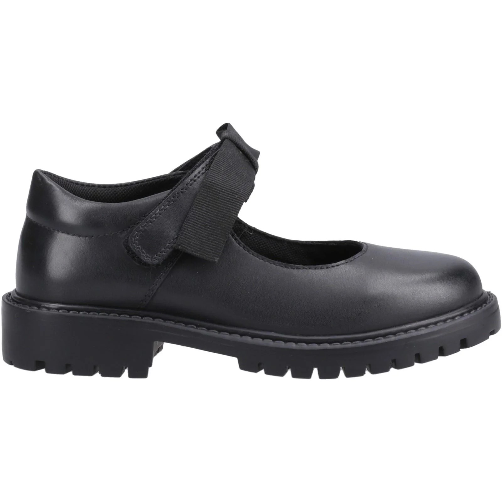 Hush Puppies Astrid Bow Leather Black Shoes - Image 5