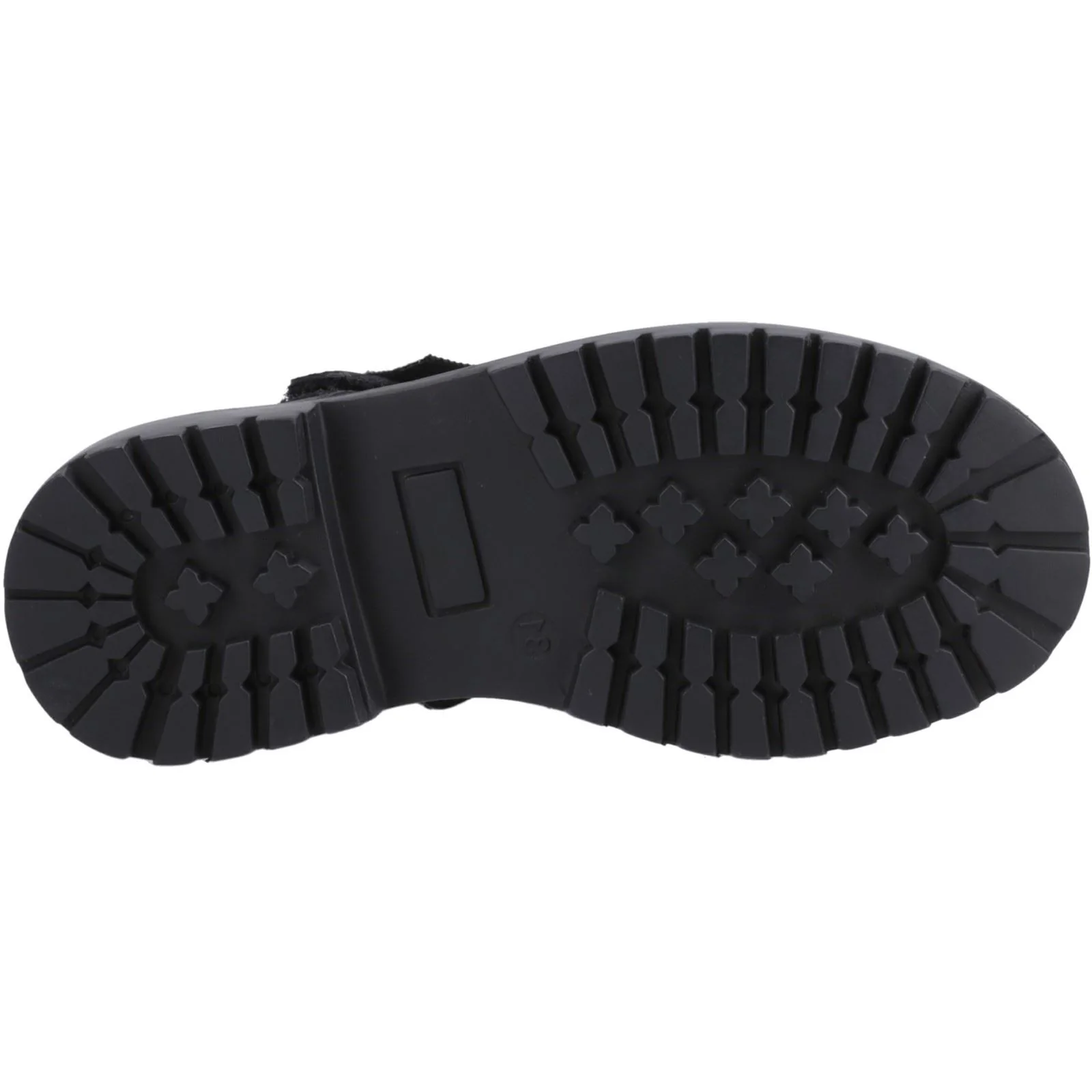 Hush Puppies Astrid Bow Leather Youth Black Shoes - Image 3