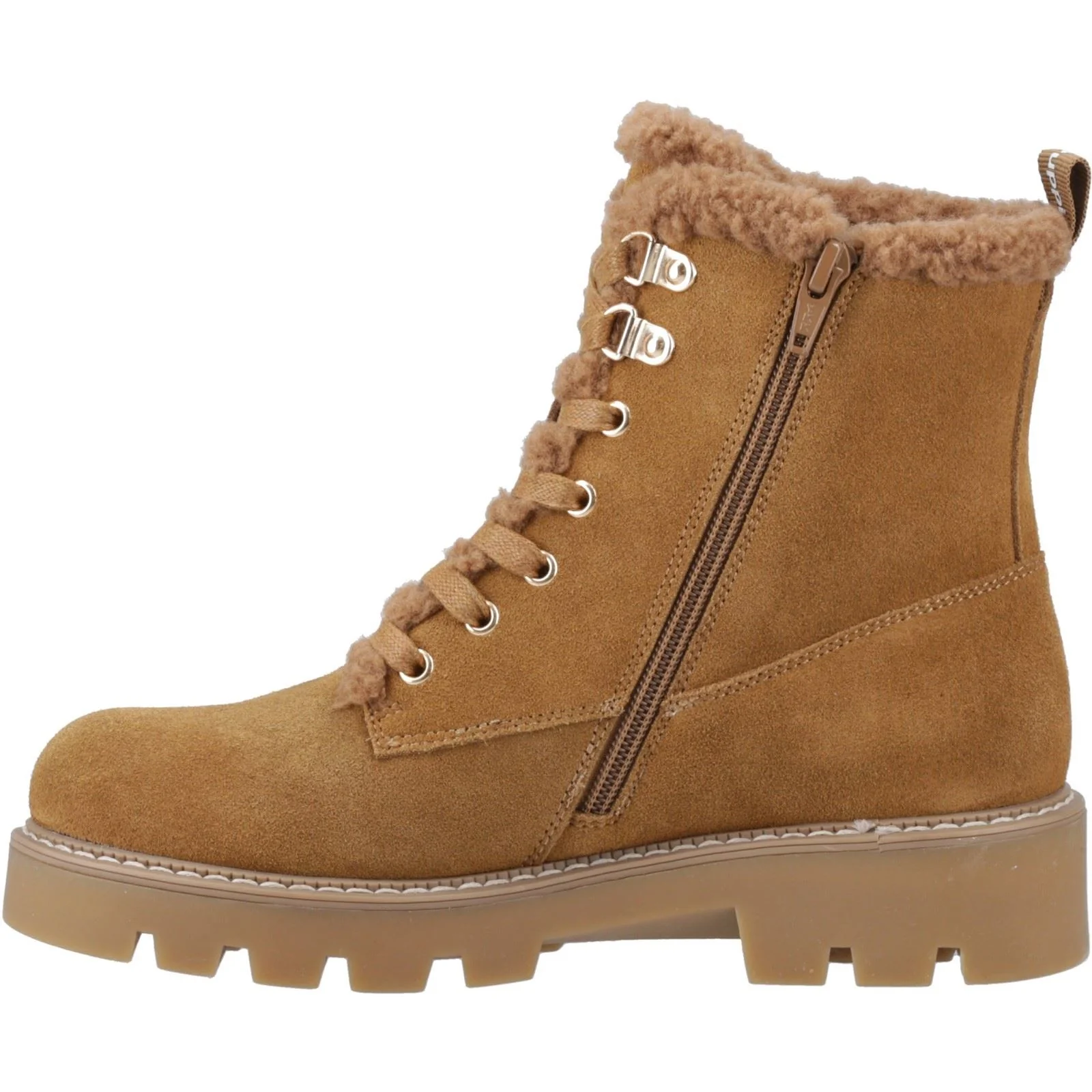 Hush Puppies Aurelia Suede Women's Tan Winter Ankle Boots - Image 3