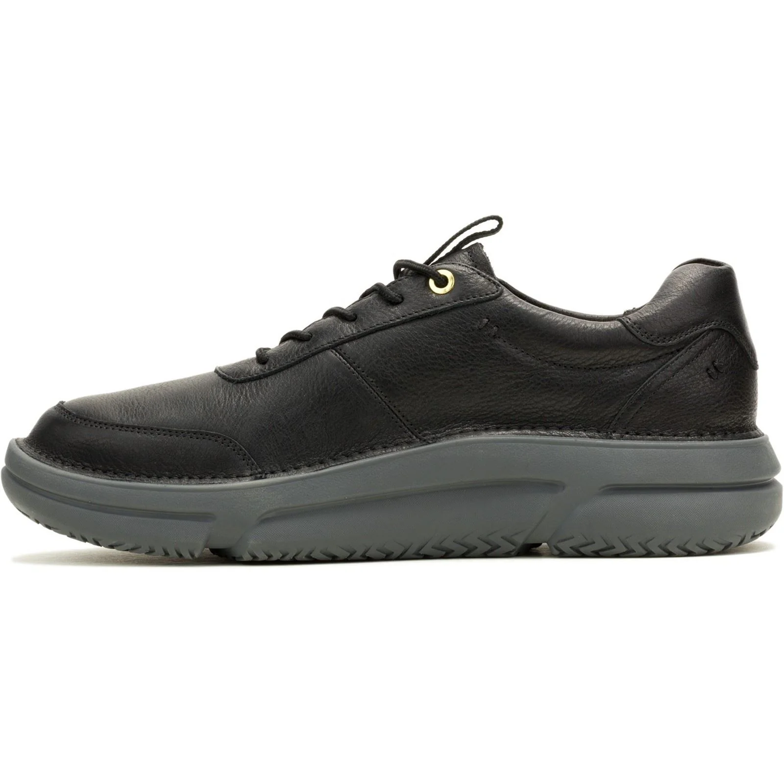 Hush Puppies Baylor Leather Men's Black Trainers - Image 5