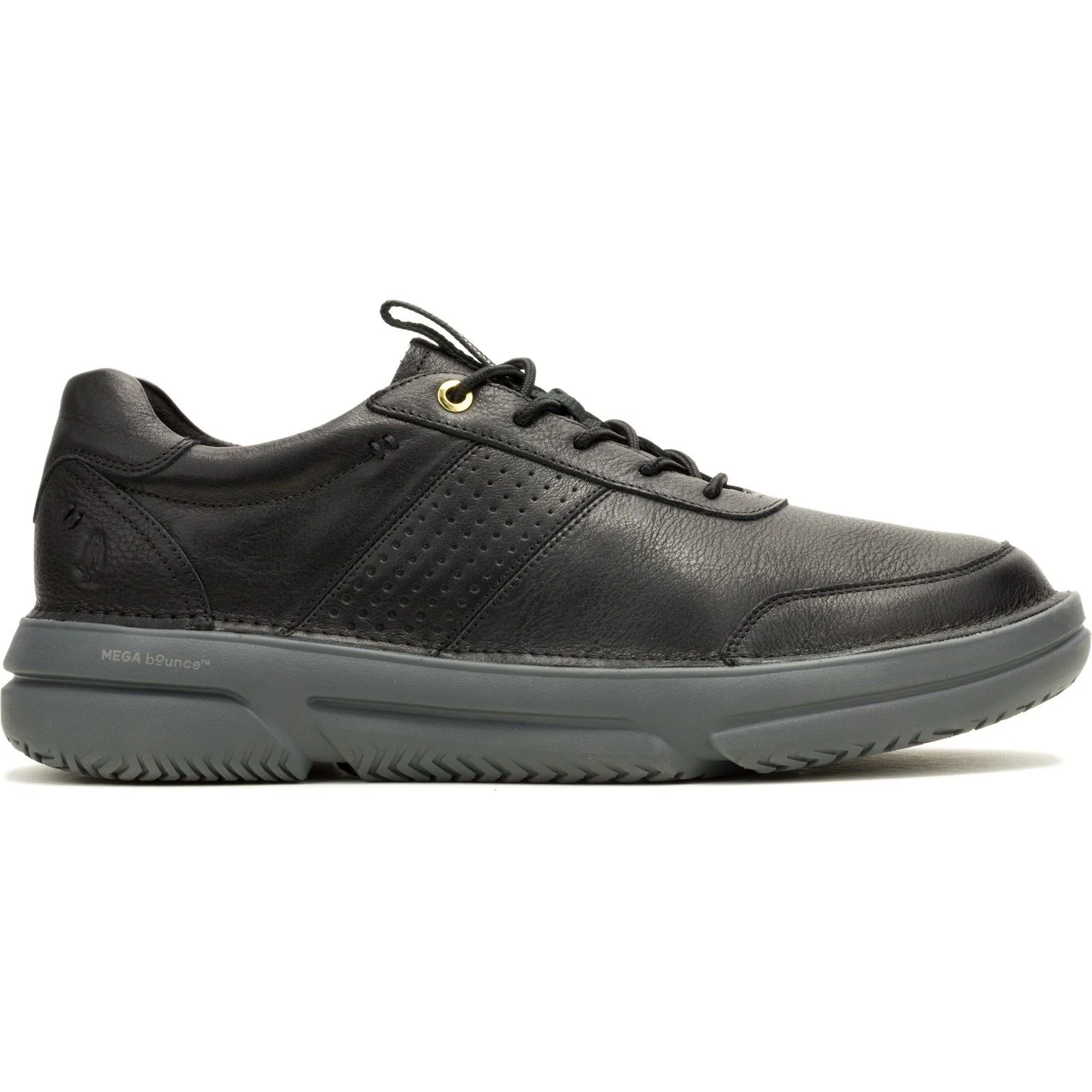 Hush Puppies Baylor Leather Men's Black Trainers - Image 6
