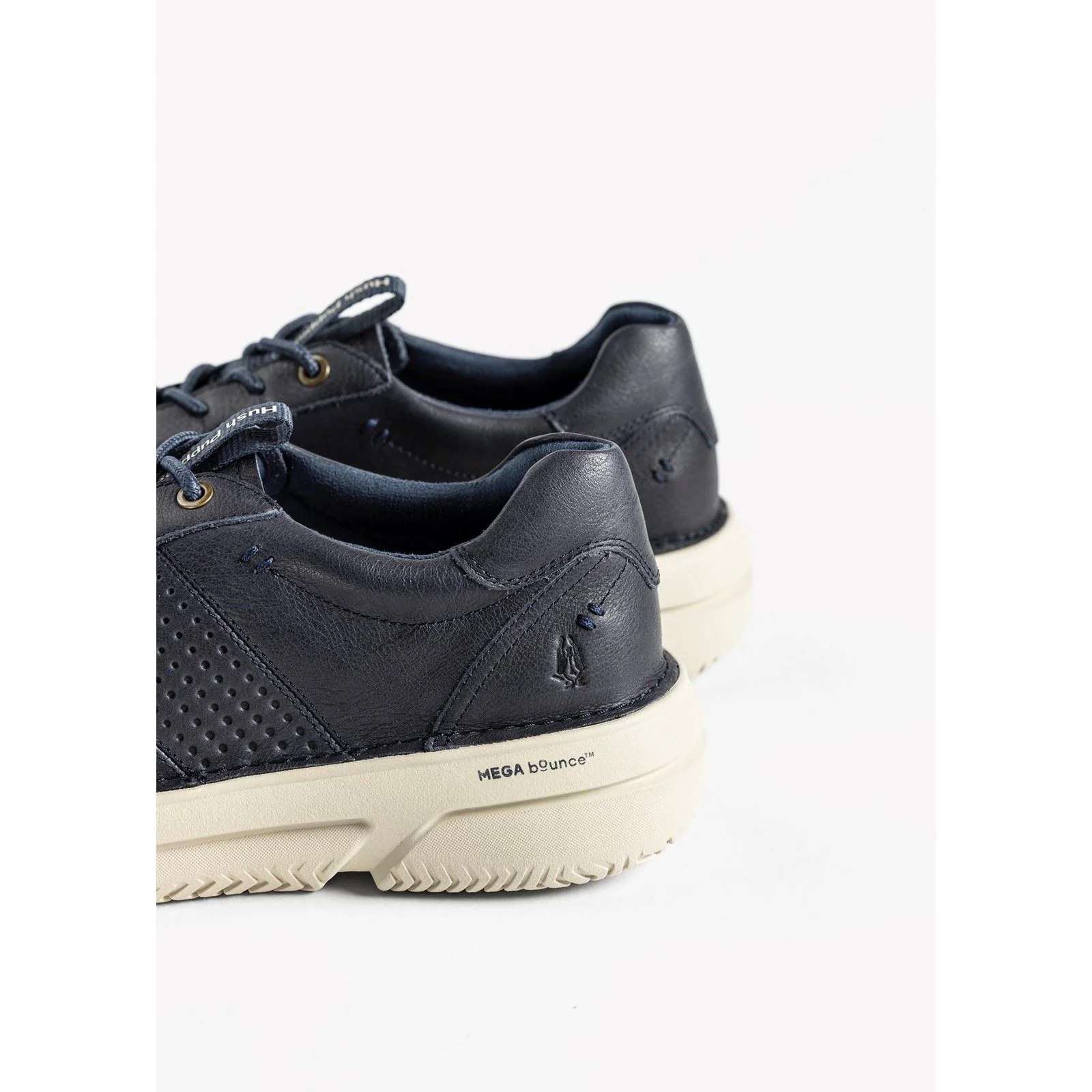 Hush Puppies Baylor Leather Men's Navy Trainers - Image 8