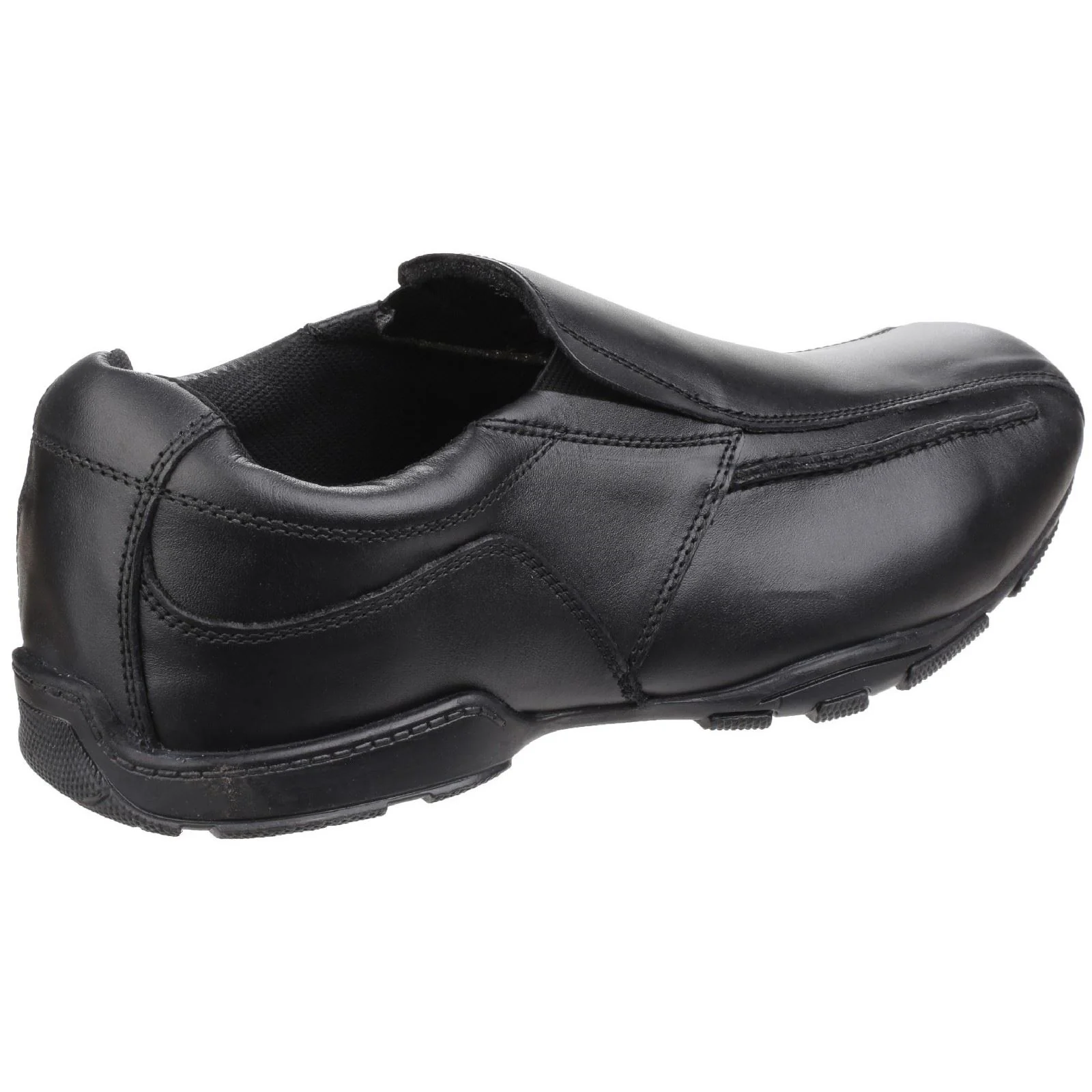 Hush Puppies Bespoke Youth Boys Black Leather Loafers - Image 2