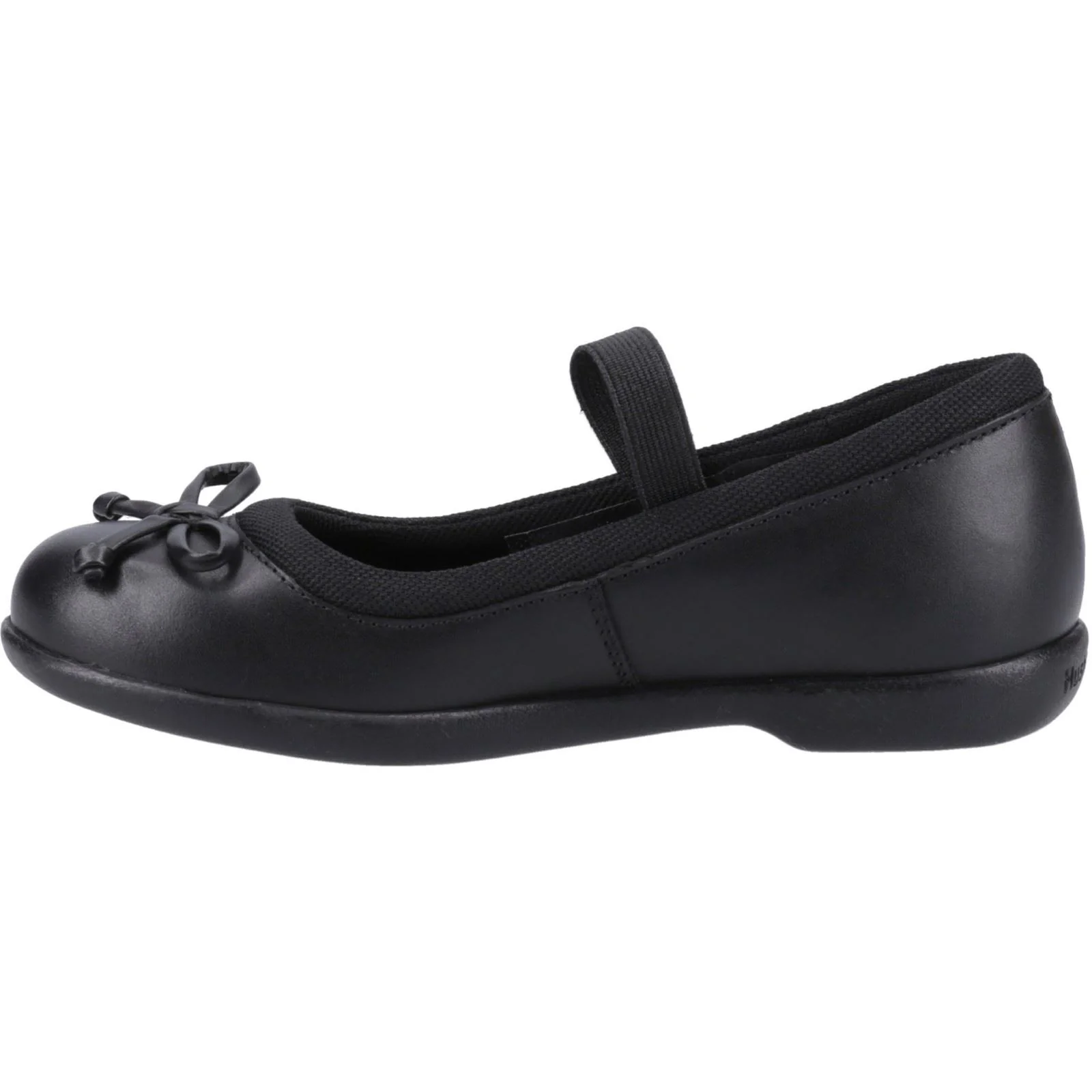 Hush Puppies Betty Leather Junior Black Shoes - Image 4