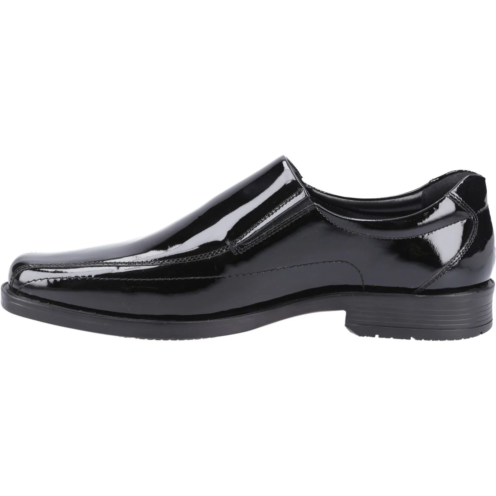 Hush Puppies Brody Leather Men's Black Slip-On Shoes - Image 4