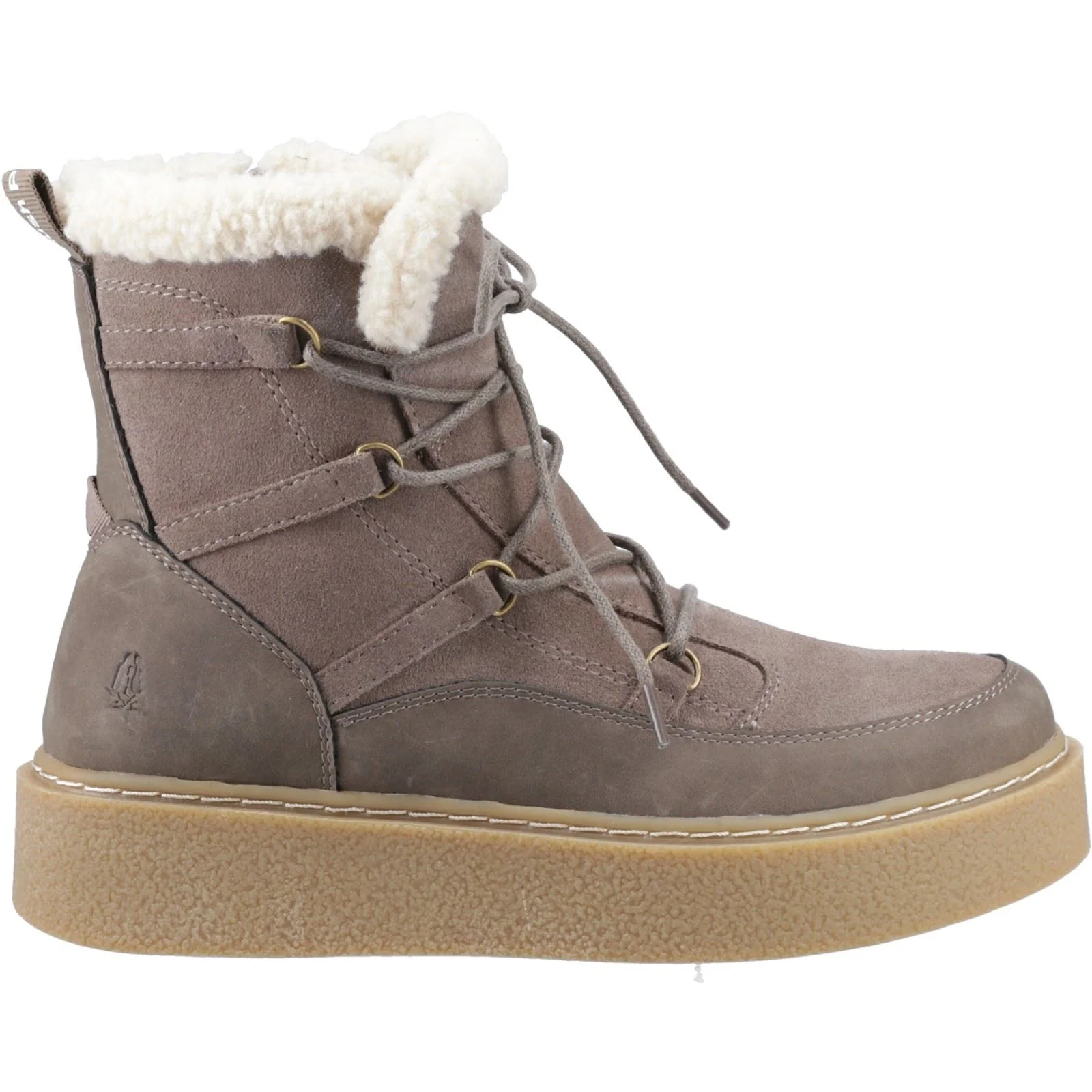 Hush Puppies Bronte Suede Women's Taupe Winter Mid Calf Boots - Image 5
