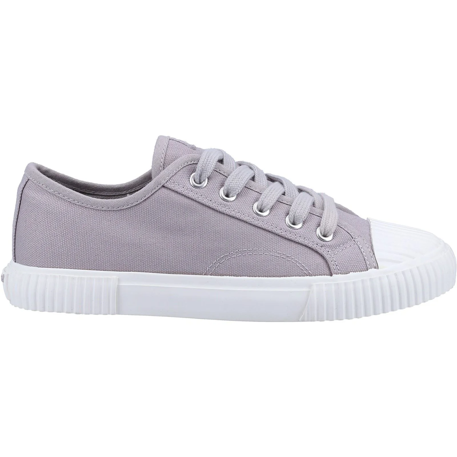 Hush Puppies Women's Brooke Canvas Trainer in Grey - Image 4