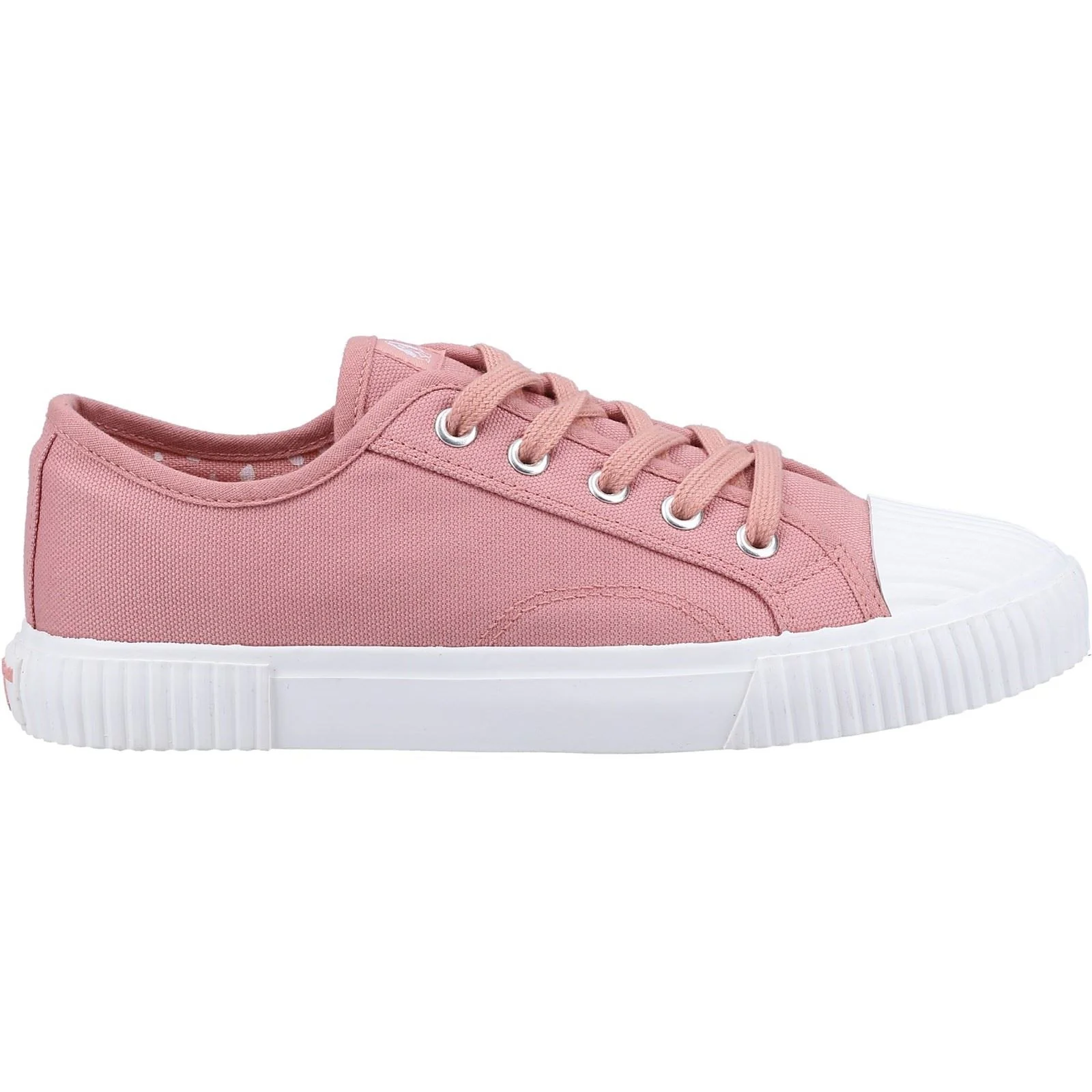 Hush Puppies Women's Brooke Canvas Trainer in Pink - Image 4