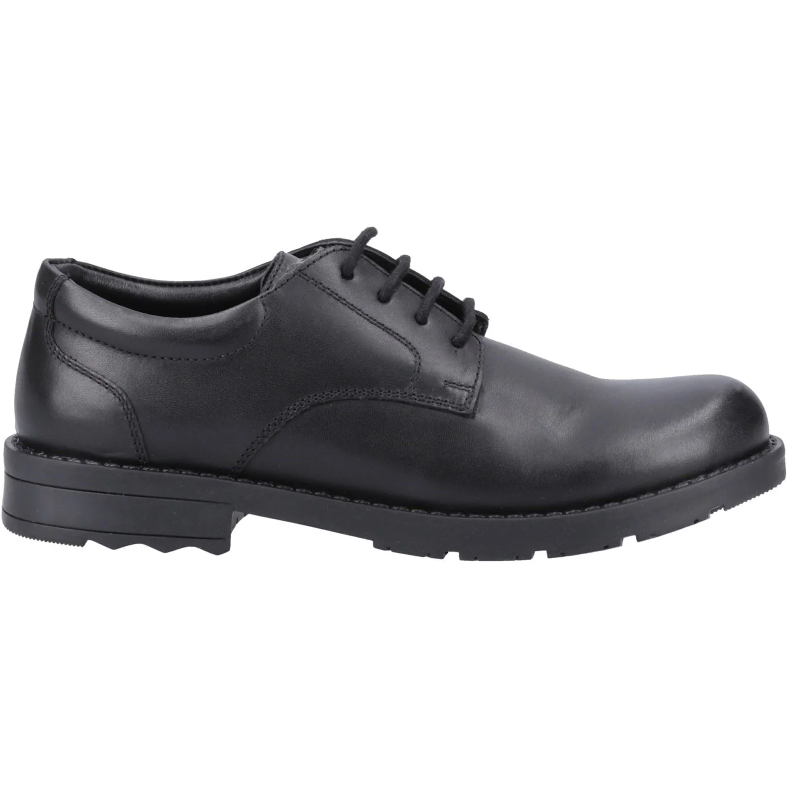 Hush Puppies Bruno Leather Men's Black Derby Shoes - Image 5