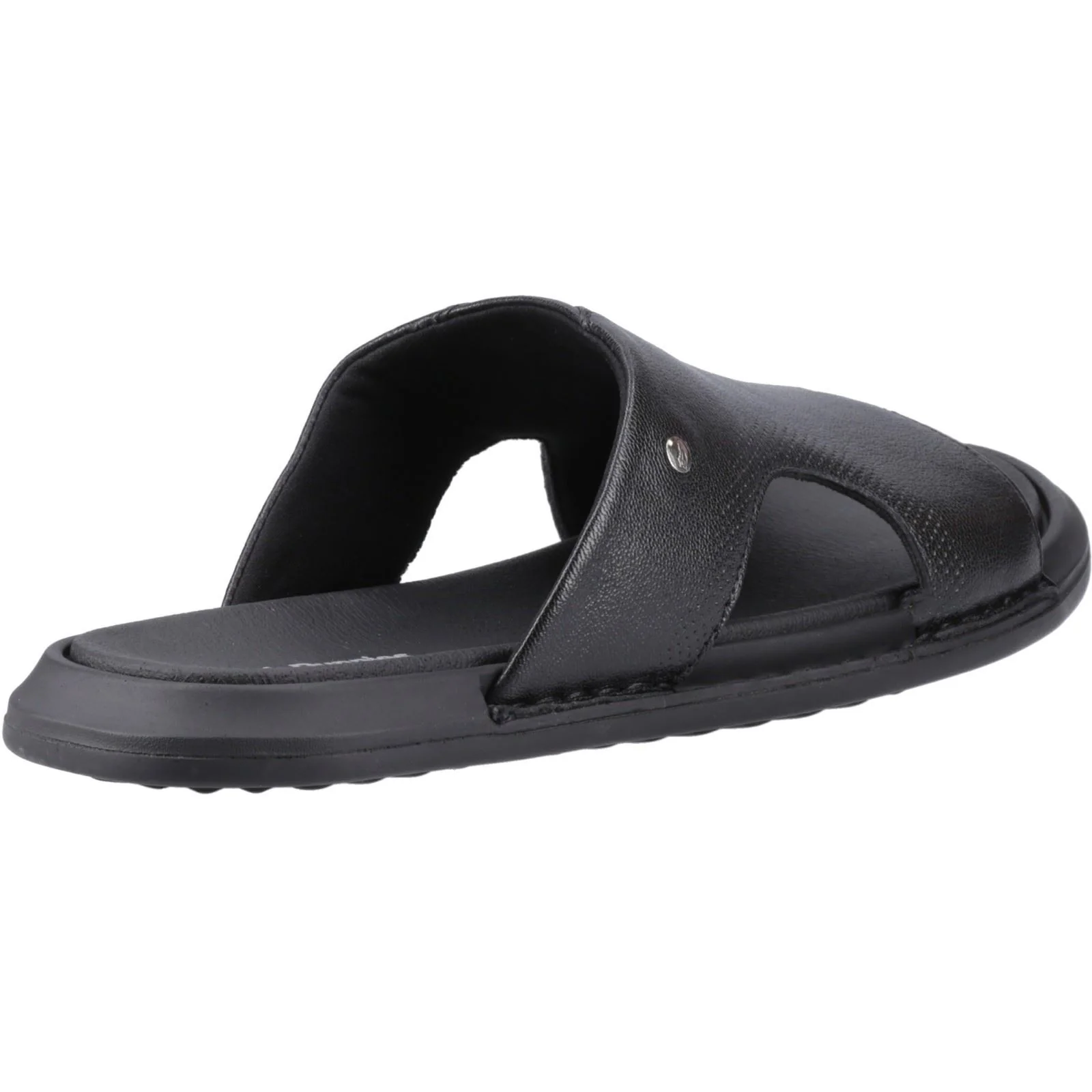 Hush Puppies Callum Slide Leather Men's Black Sandals - Image 2