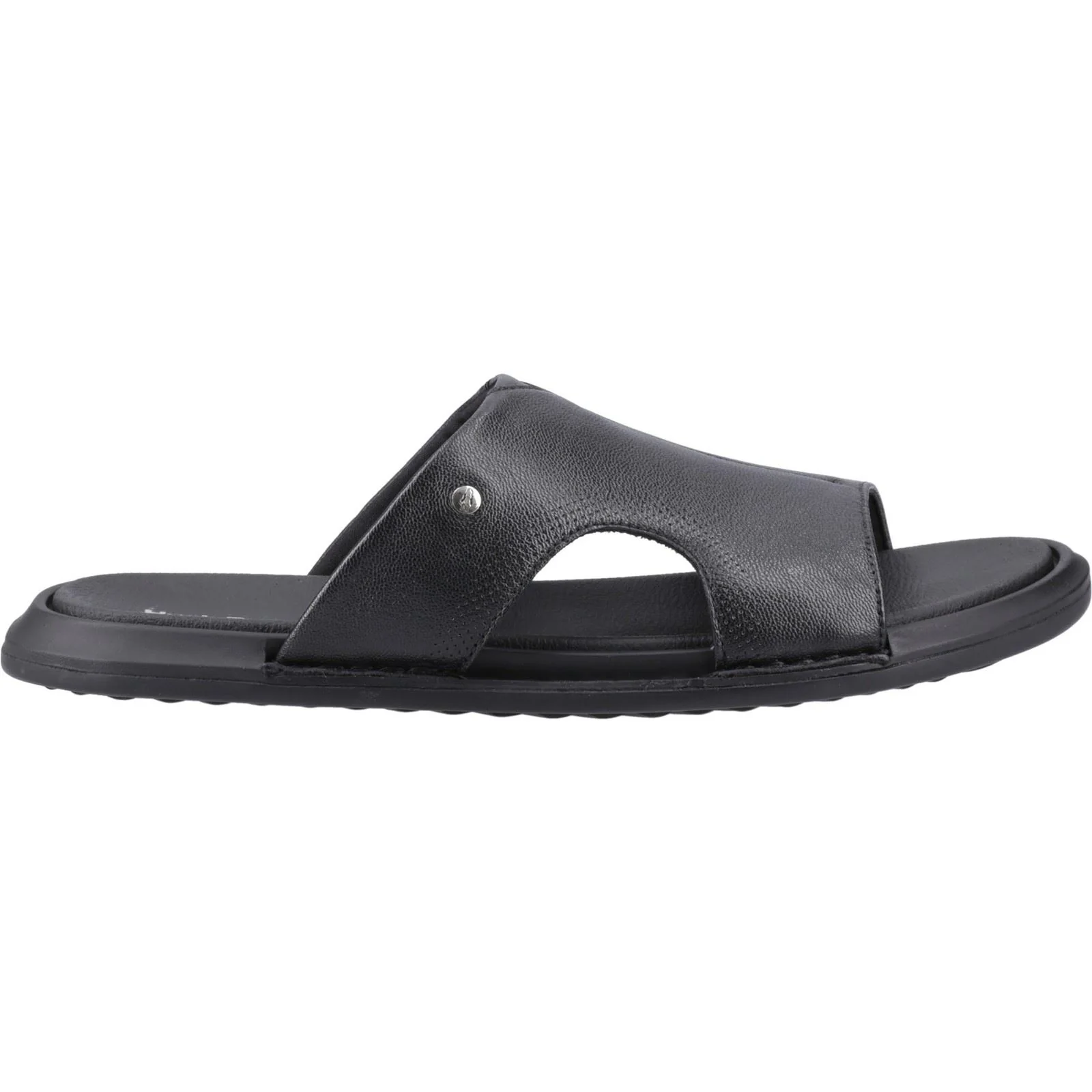 Hush Puppies Callum Slide Leather Men's Black Sandals - Image 5