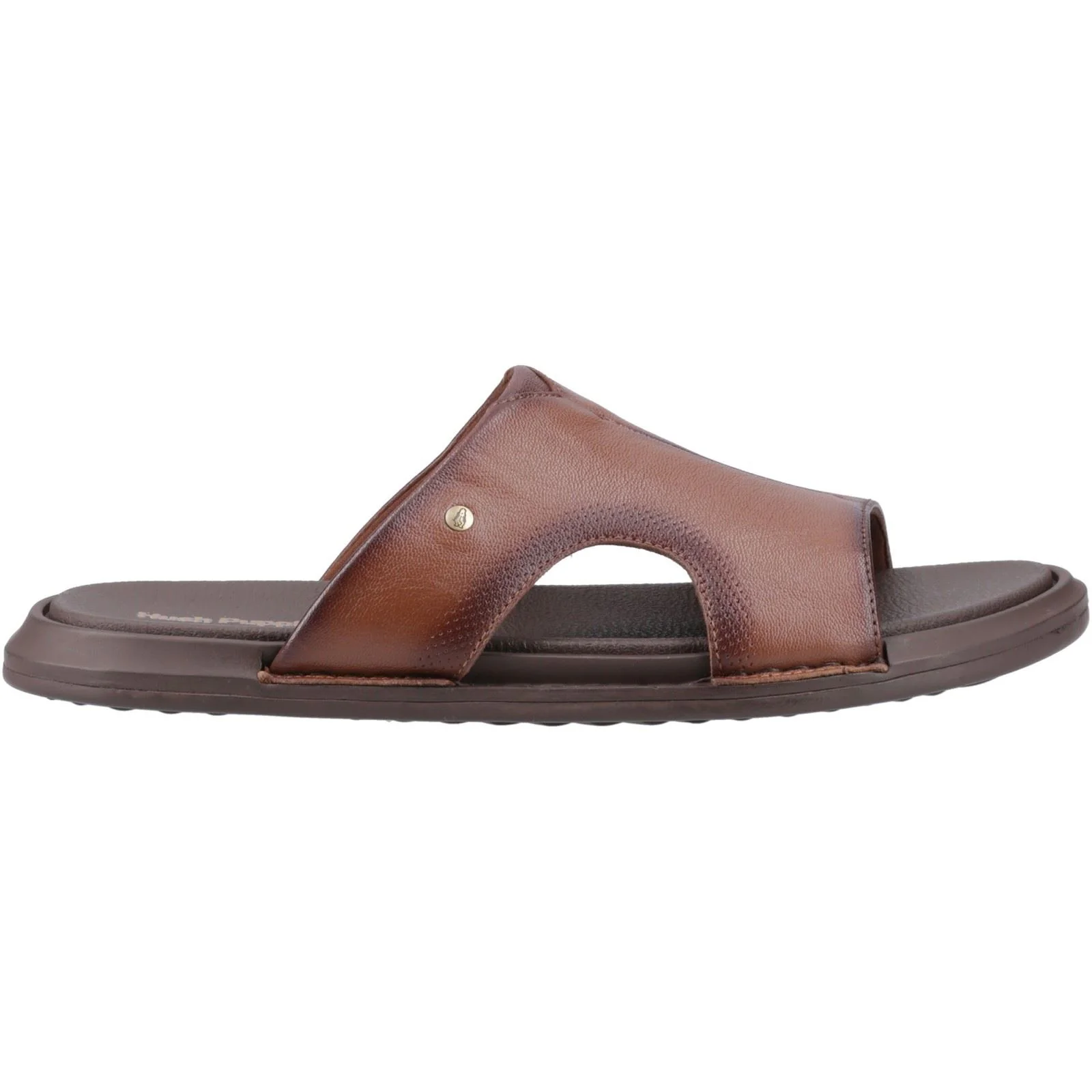 Hush Puppies Callum Slide Leather Men's Brown Sandals - Image 5