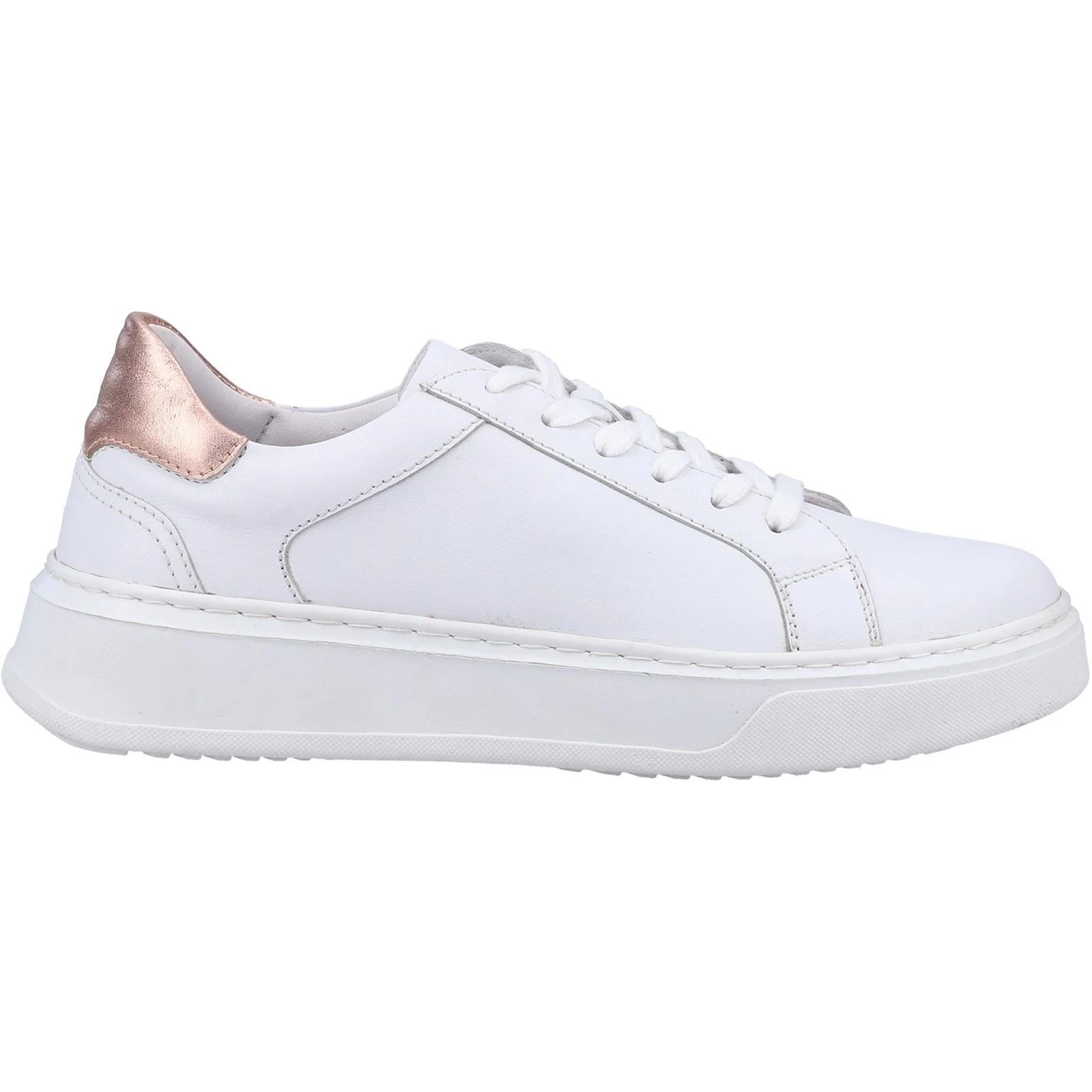 Hush Puppies Women's Camille Lace Cupsole in White - Image 4