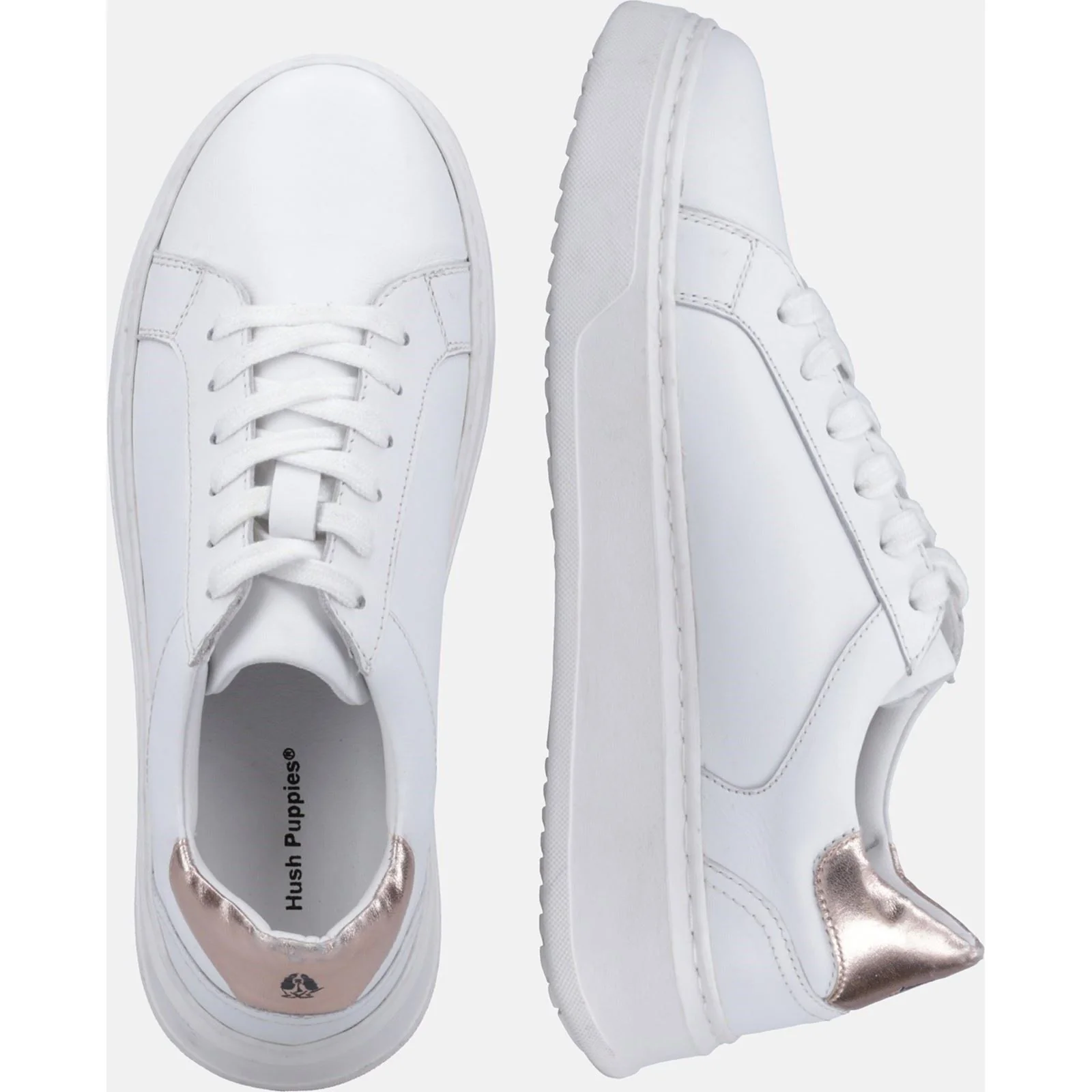 Hush Puppies Women's Camille Lace Cupsole in White - Image 9