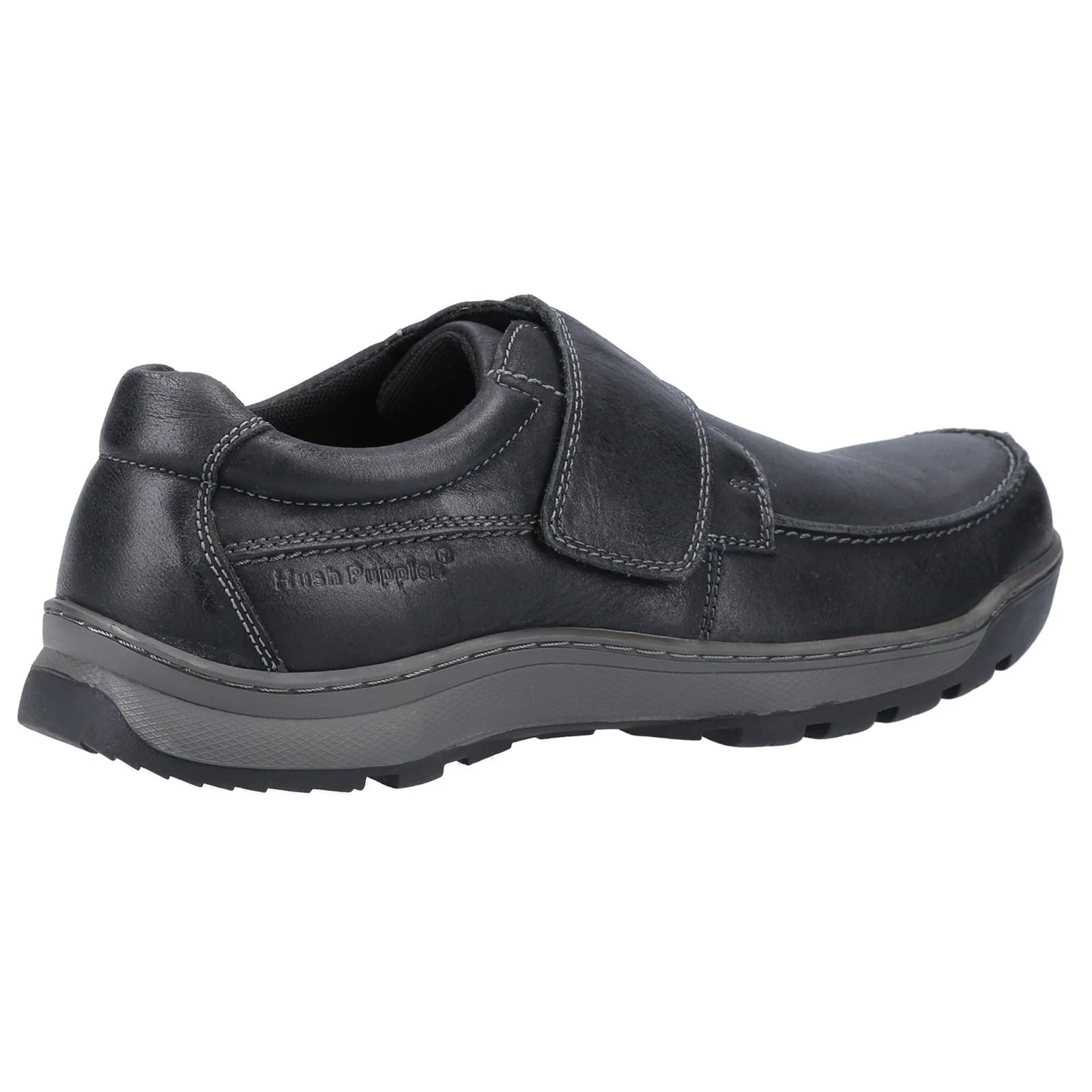 Hush Puppies Men's Casper Touch Fastening Shoes in Black - Image 2
