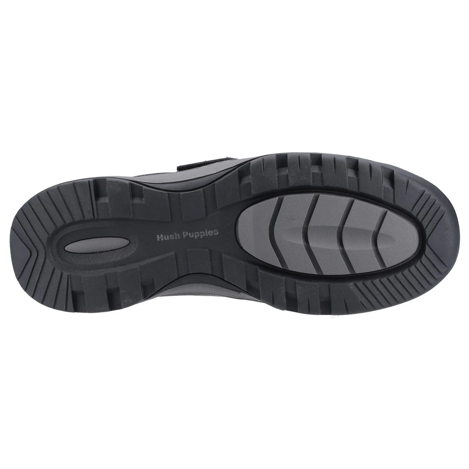 Hush Puppies Men's Casper Touch Fastening Shoes in Black - Image 3