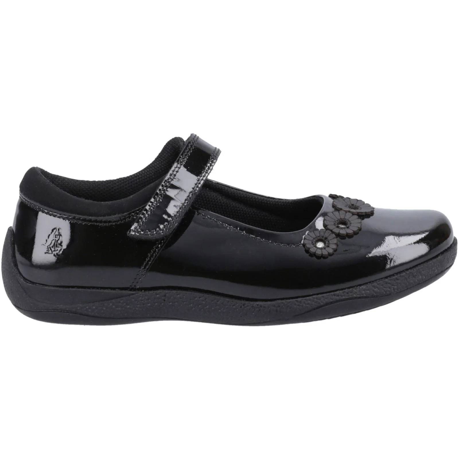 Hush Puppies Christina Patent Leather Youth Black Shoes - Image 5