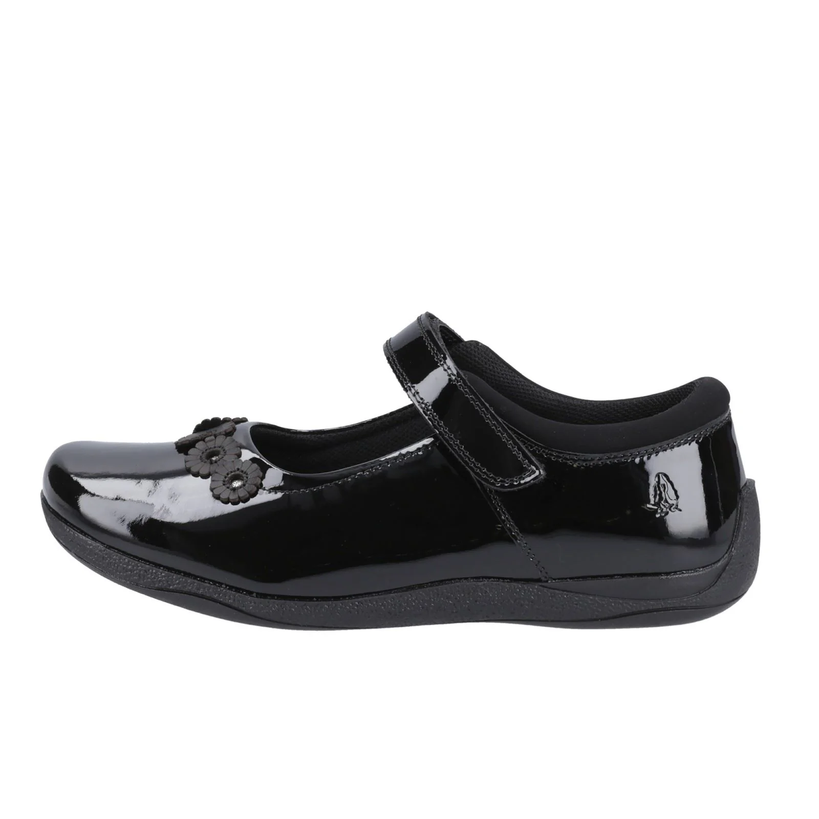 Hush Puppies Christina Patent Leather Youth Black Shoes - Image 6