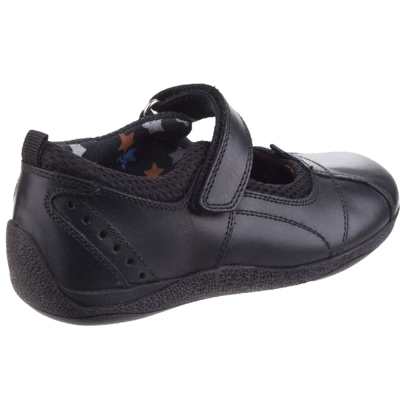 Hush Puppies Cindy Youth Girls Black Leather Shoes - Image 2