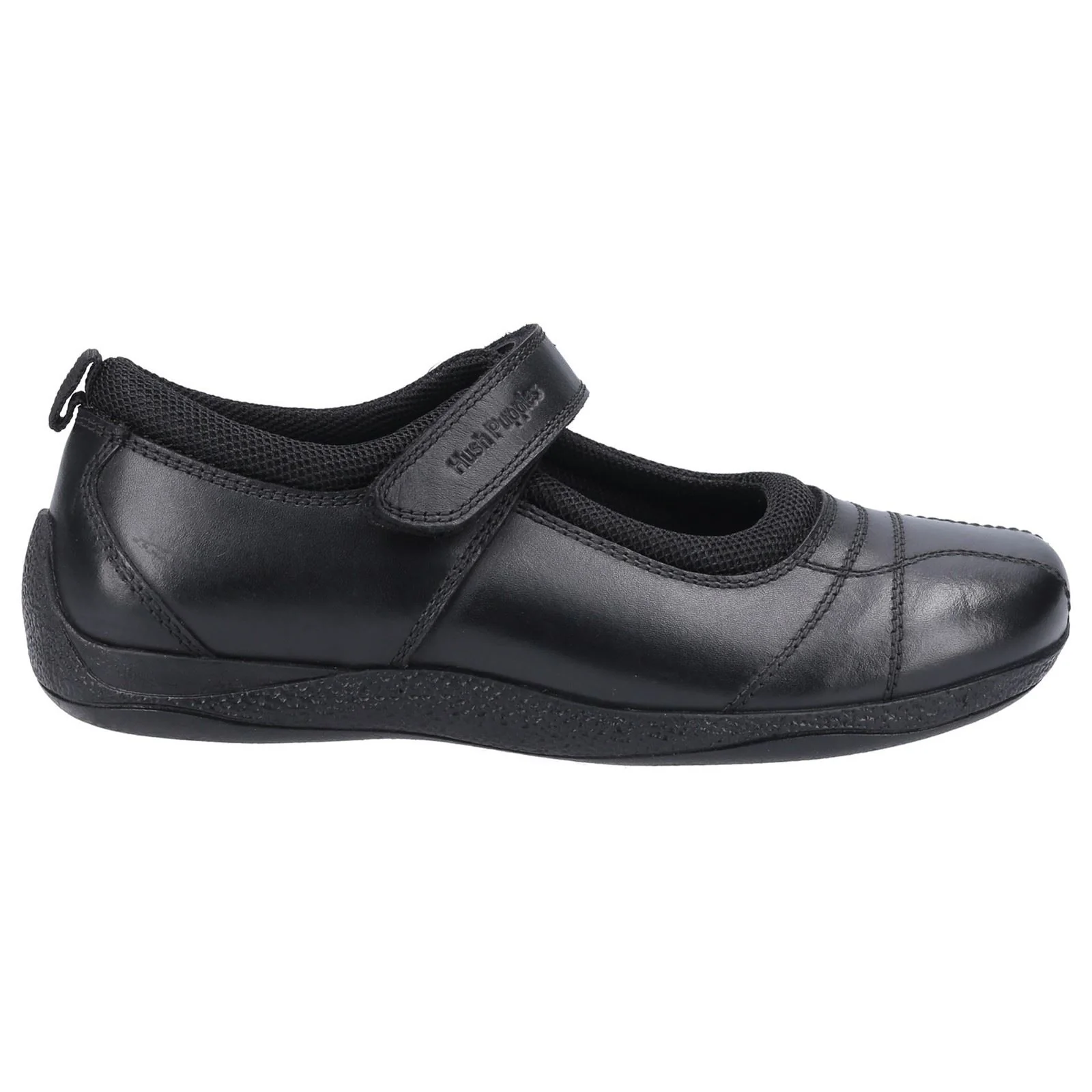 Hush Puppies Clara Youth Girls Black Leather Shoes - Image 4