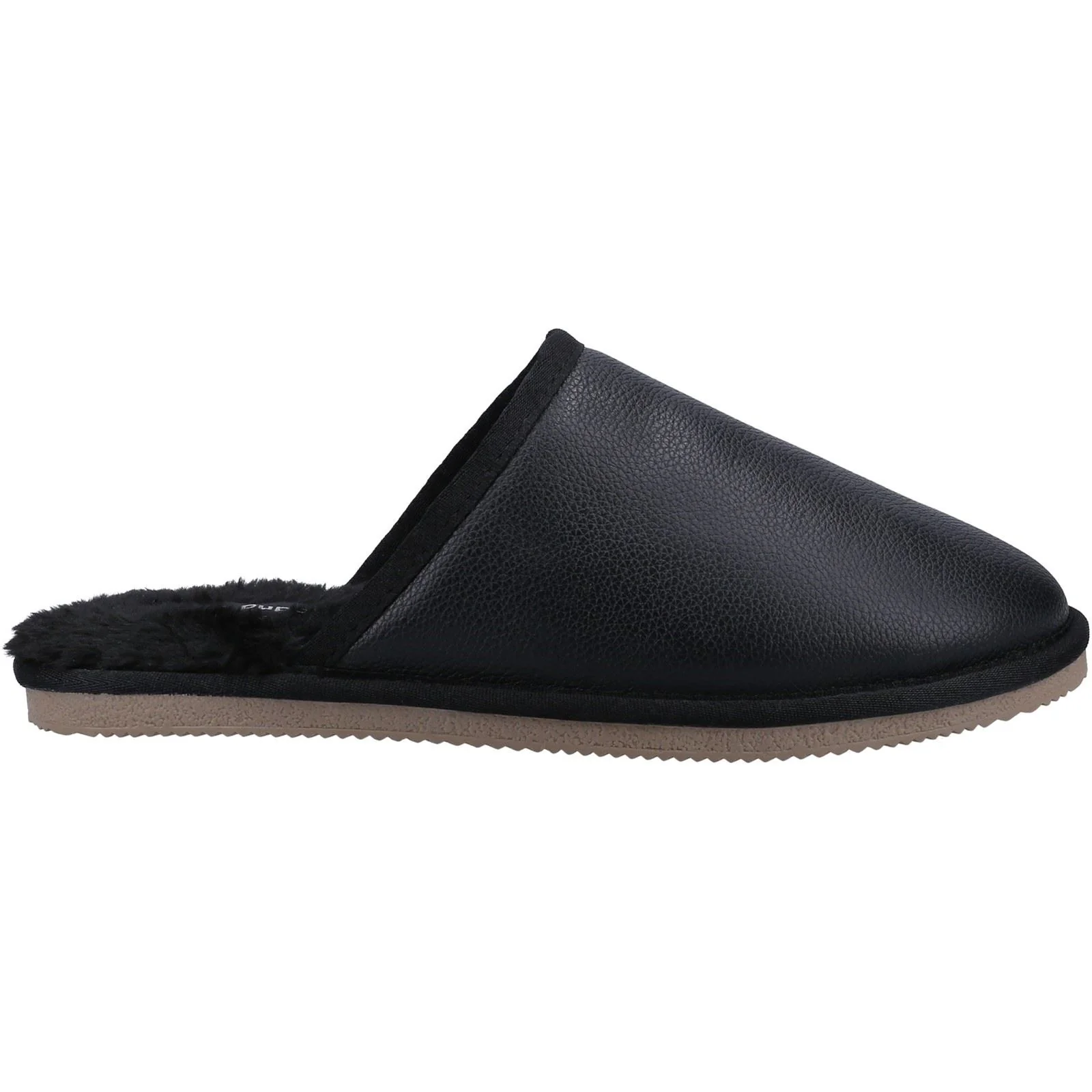 Hush Puppies Men's Coady Leather Slipper in Black - Image 4