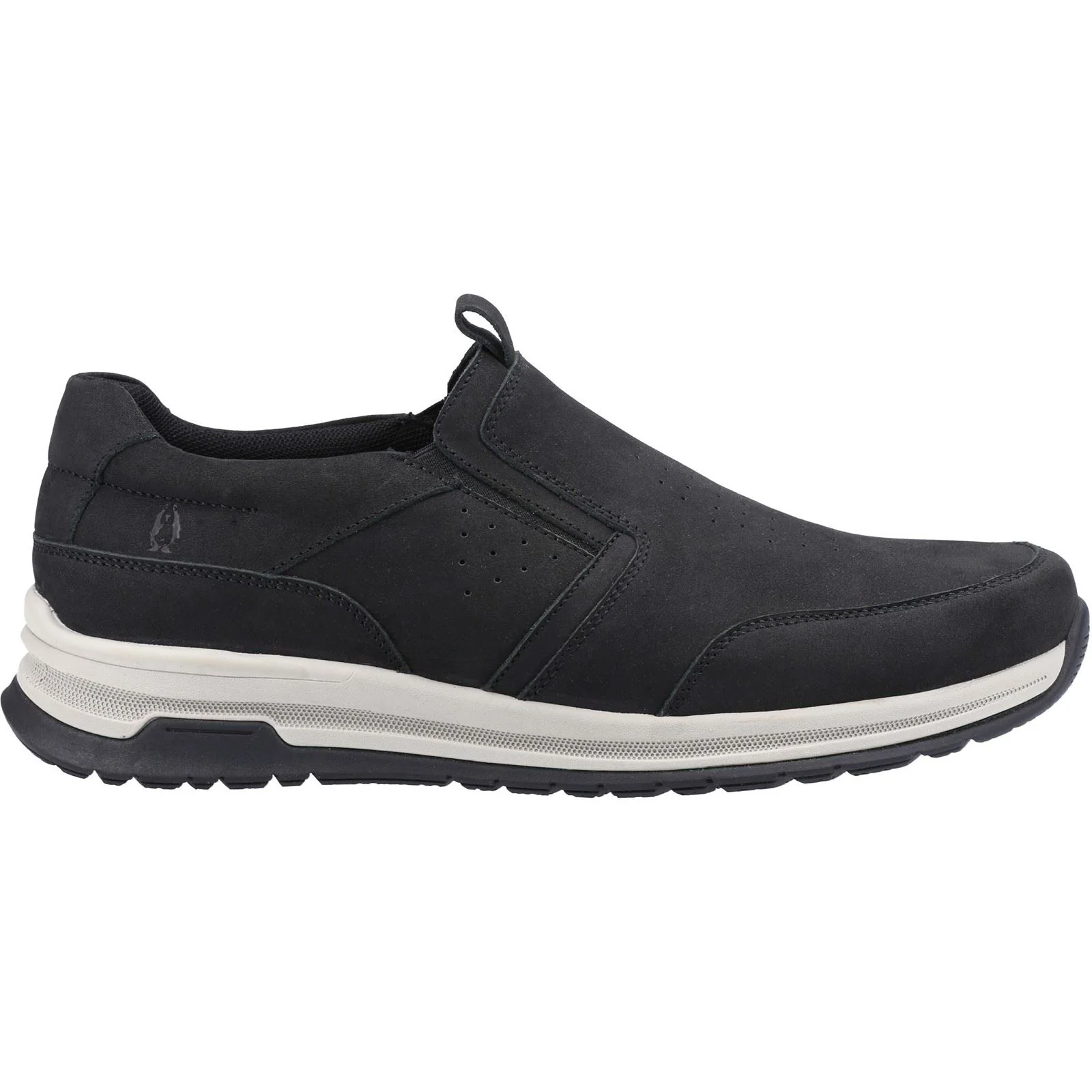 Hush Puppies Men's Cole Shoe in Black Nubuck - Image 4