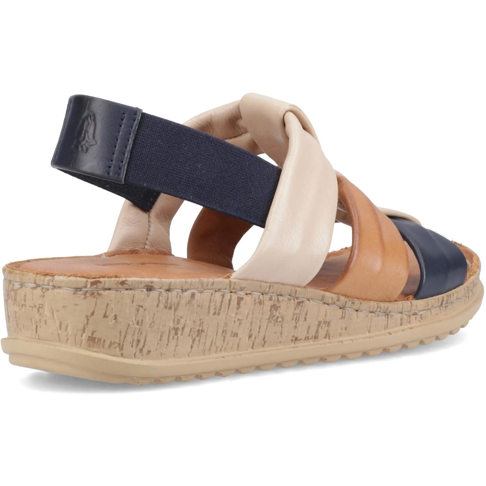 Hush Puppies Eden Gladiator Leather Women's Navy Mix Sandals - Image 2